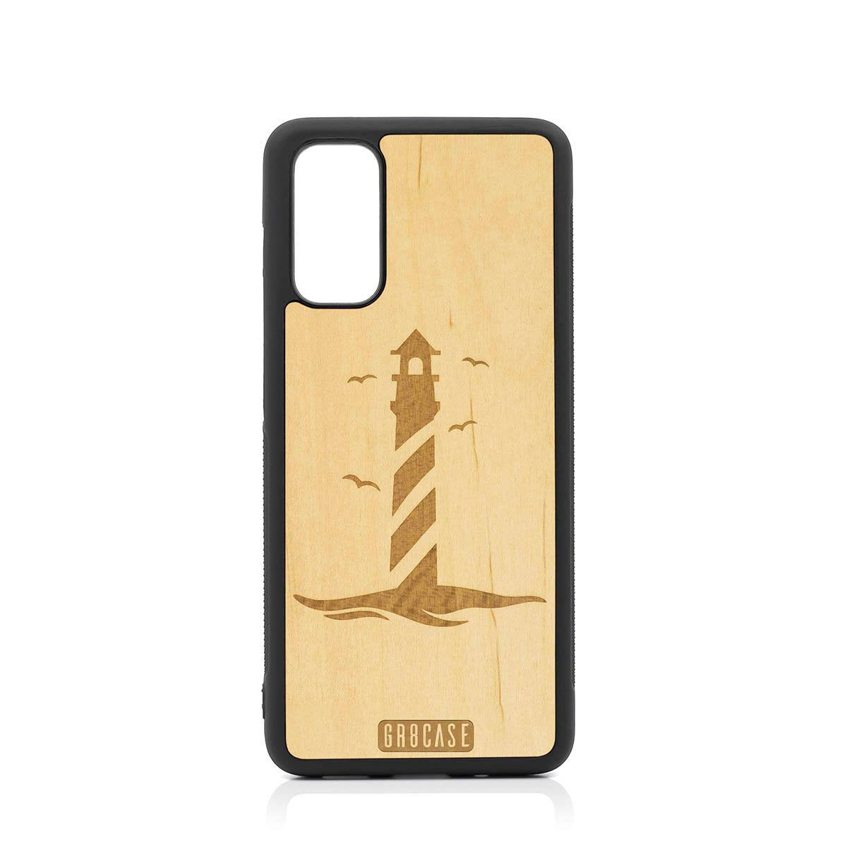 Lighthouse Design Wood Case For Samsung Galaxy S20 FE 5G