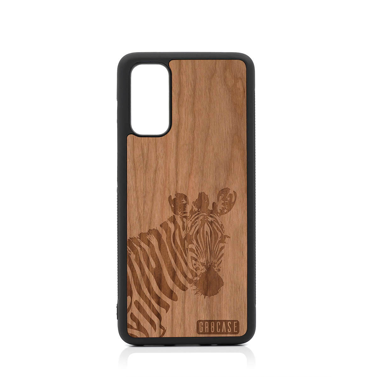 Lookout Zebra Design Wood Case For Samsung Galaxy S20
