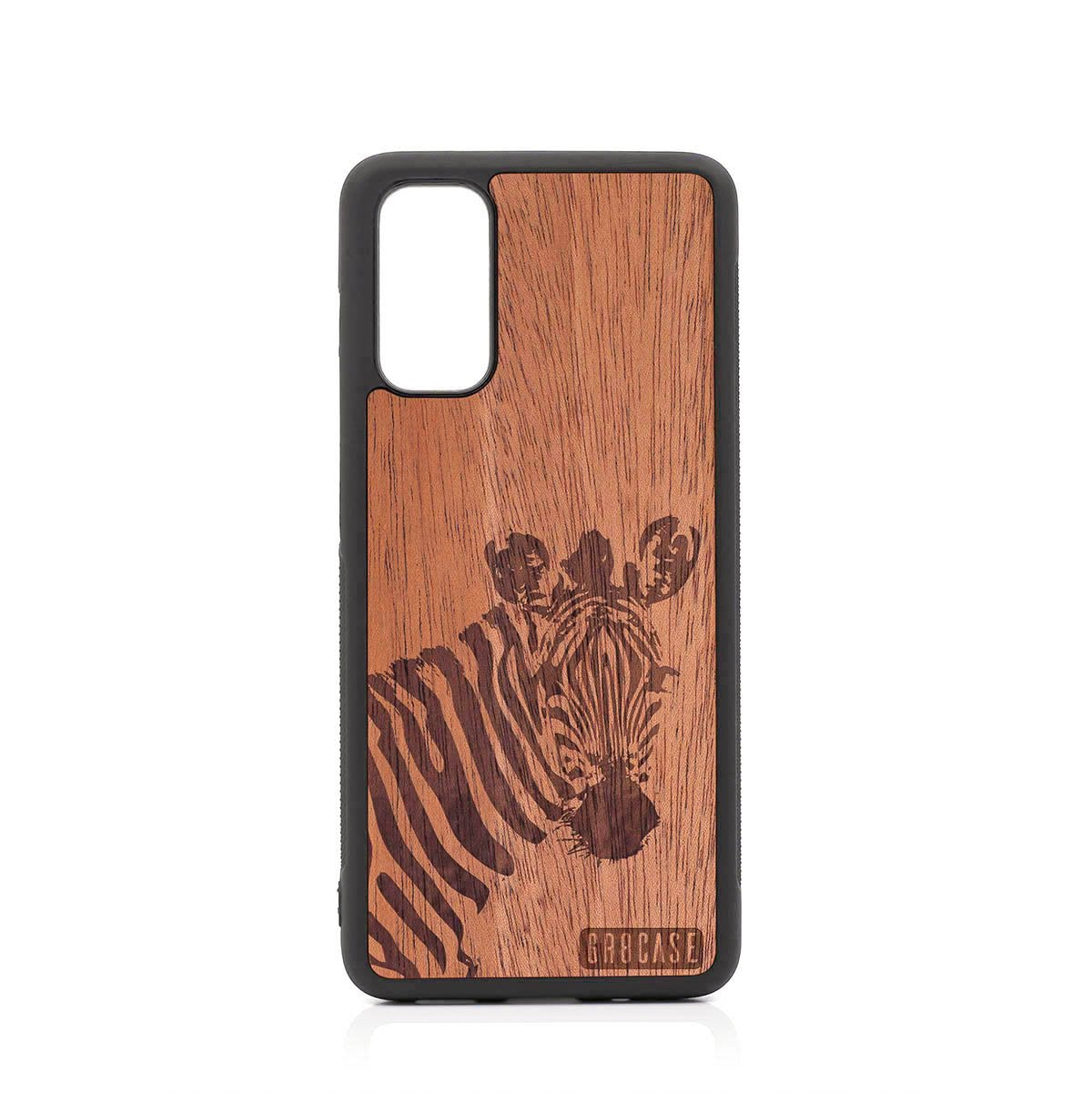 Lookout Zebra Design Wood Case For Samsung Galaxy S20 FE 5G