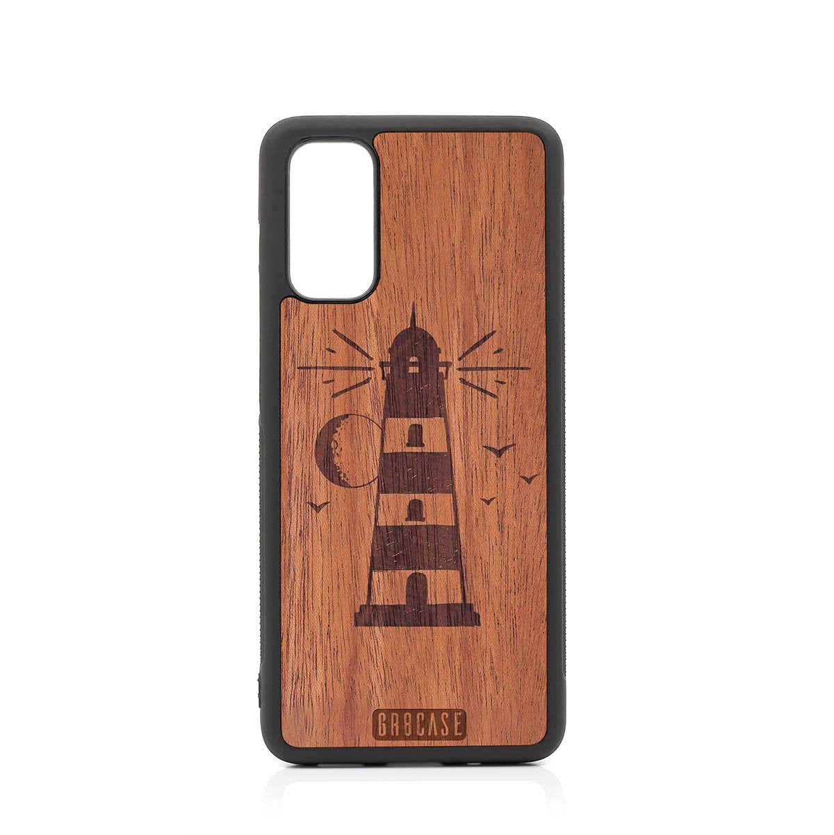 Midnight Lighthouse Design Wood Case For Samsung Galaxy S20 FE 5G