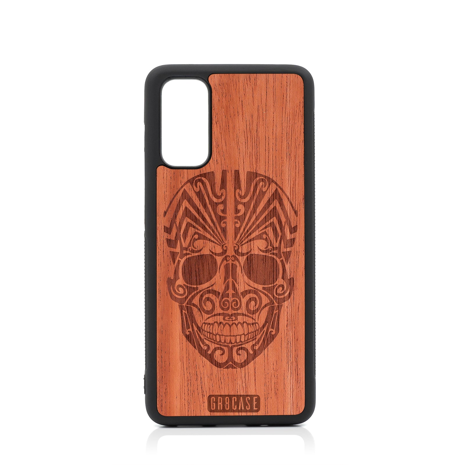 Tattoo Skull Design Wood Case Samsung Galaxy S20