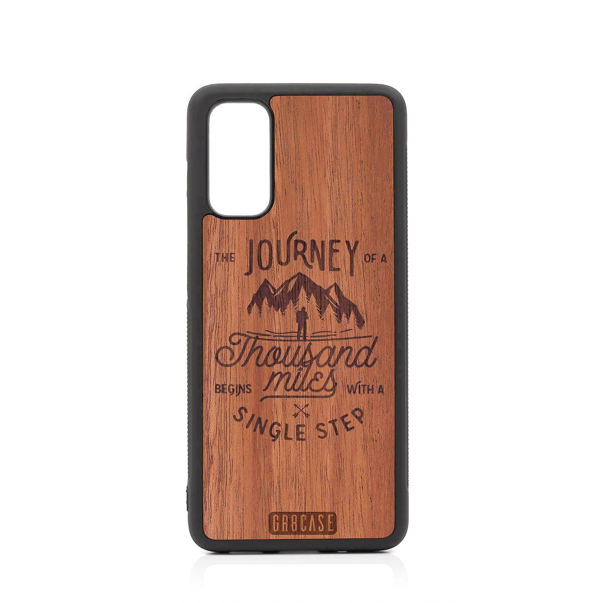 The Journey Of A Thousand Miles Begins With A Single Step Design Wood Case For Samsung Galaxy S20