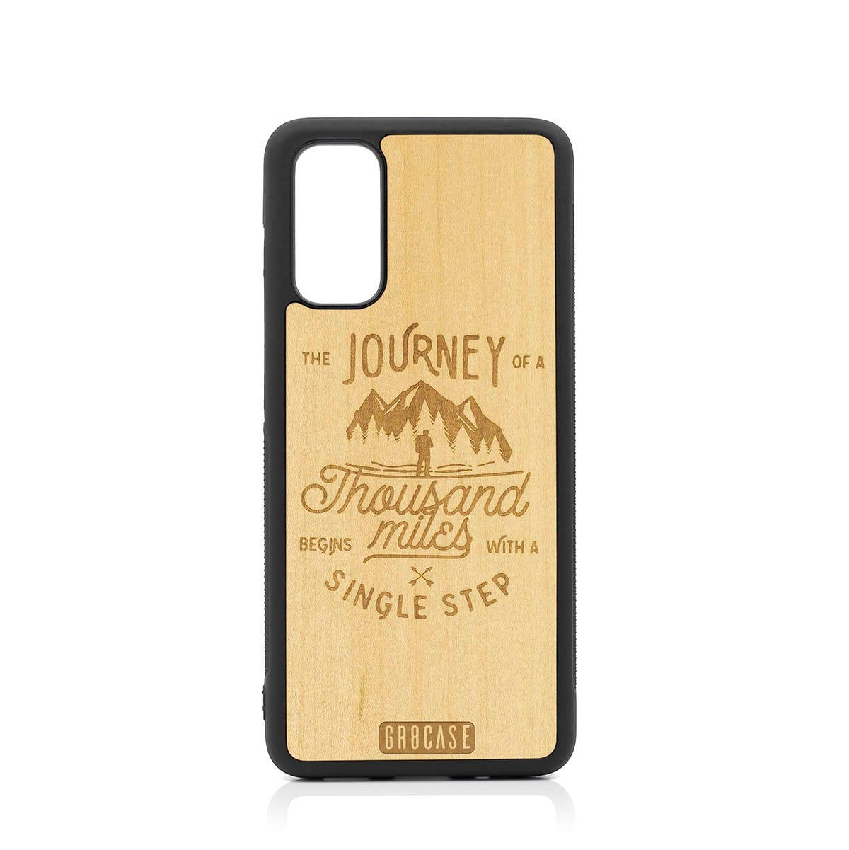The Journey Of A Thousand Miles Begins With A Single Step Design Wood Case For Samsung Galaxy S20 FE 5G