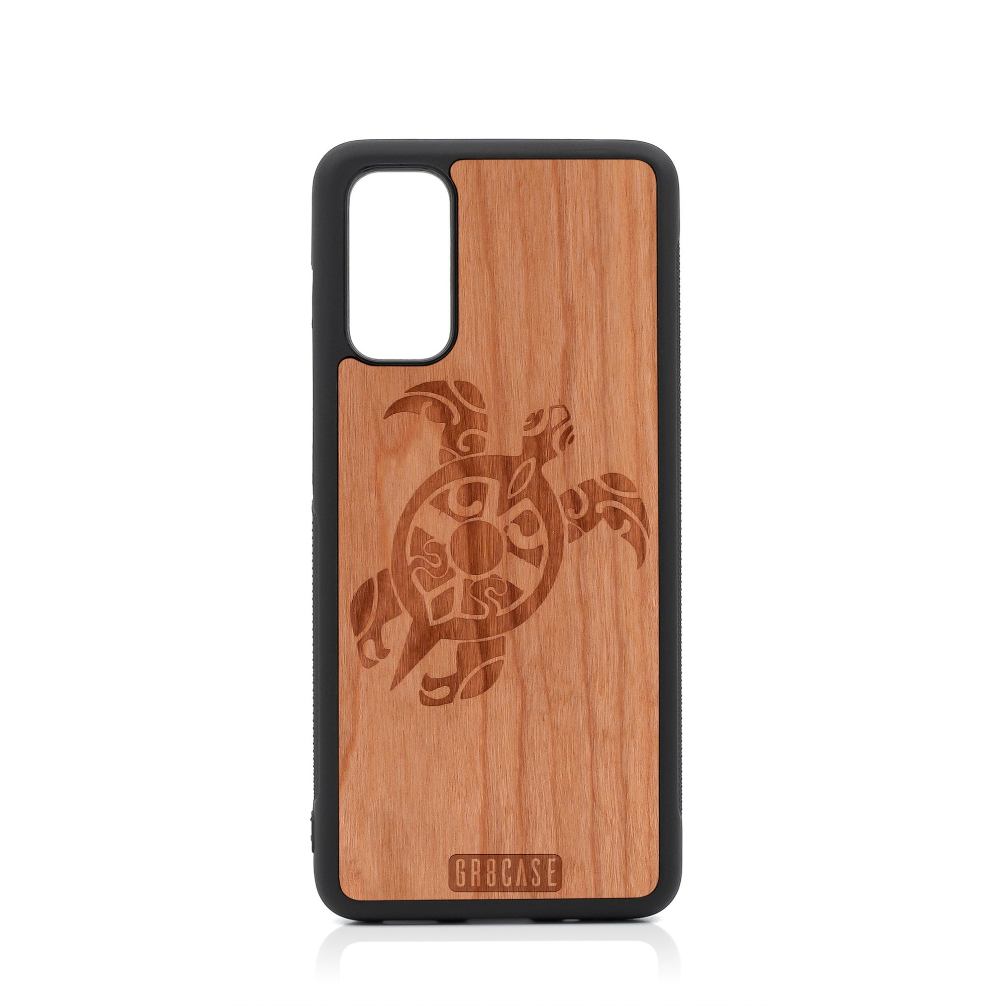 Turtle Design Wood Case For Samsung Galaxy S20