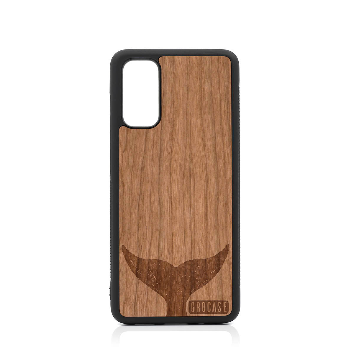 Whale Tail Design Wood Case For Samsung Galaxy S20