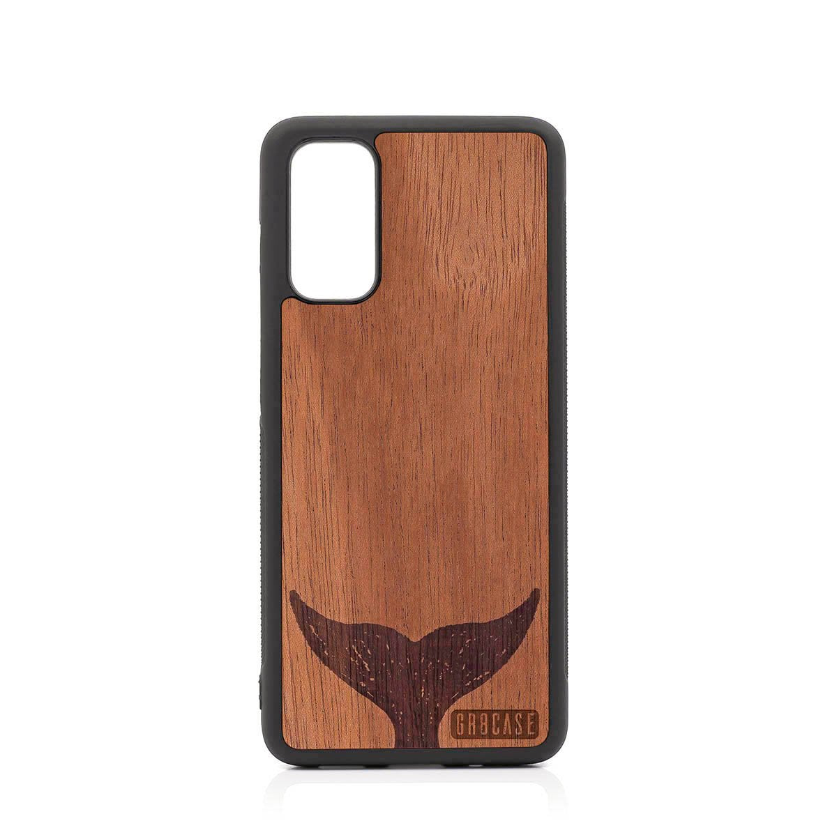 Whale Tail Design Wood Case For Samsung Galaxy S20 FE 5G