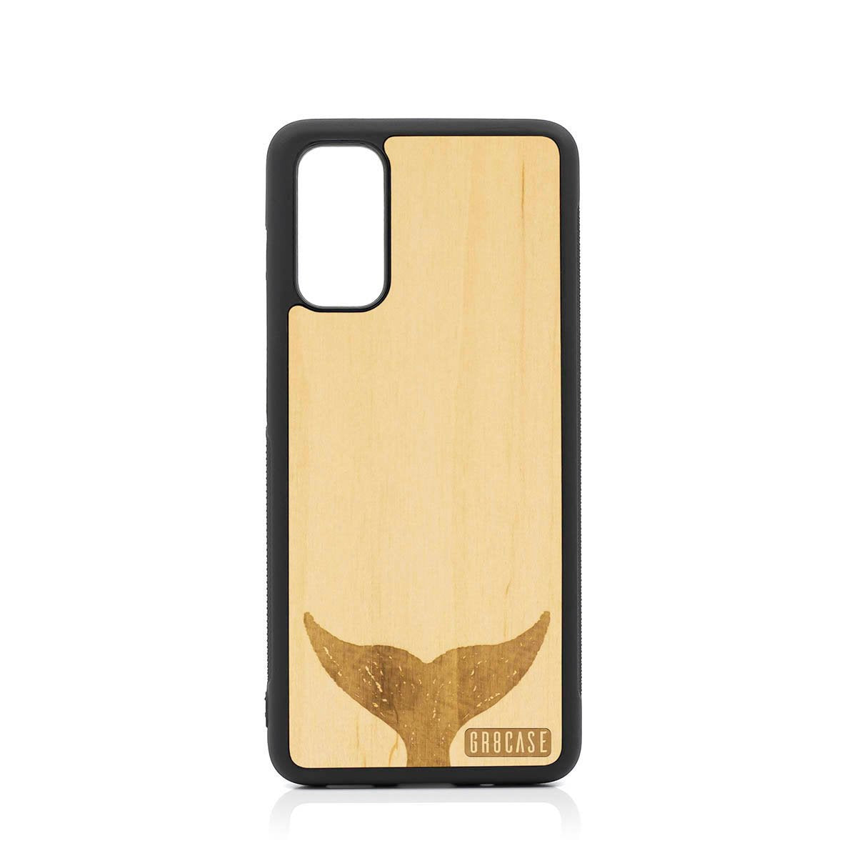 Whale Tail Design Wood Case For Samsung Galaxy S20 FE 5G