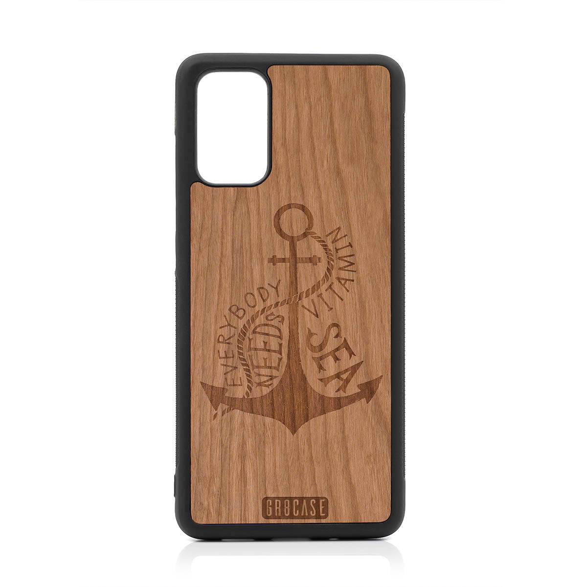 Everybody Needs Vitamin Sea (Anchor) Design Wood Case For Samsung Galaxy S20 Plus by GR8CASE