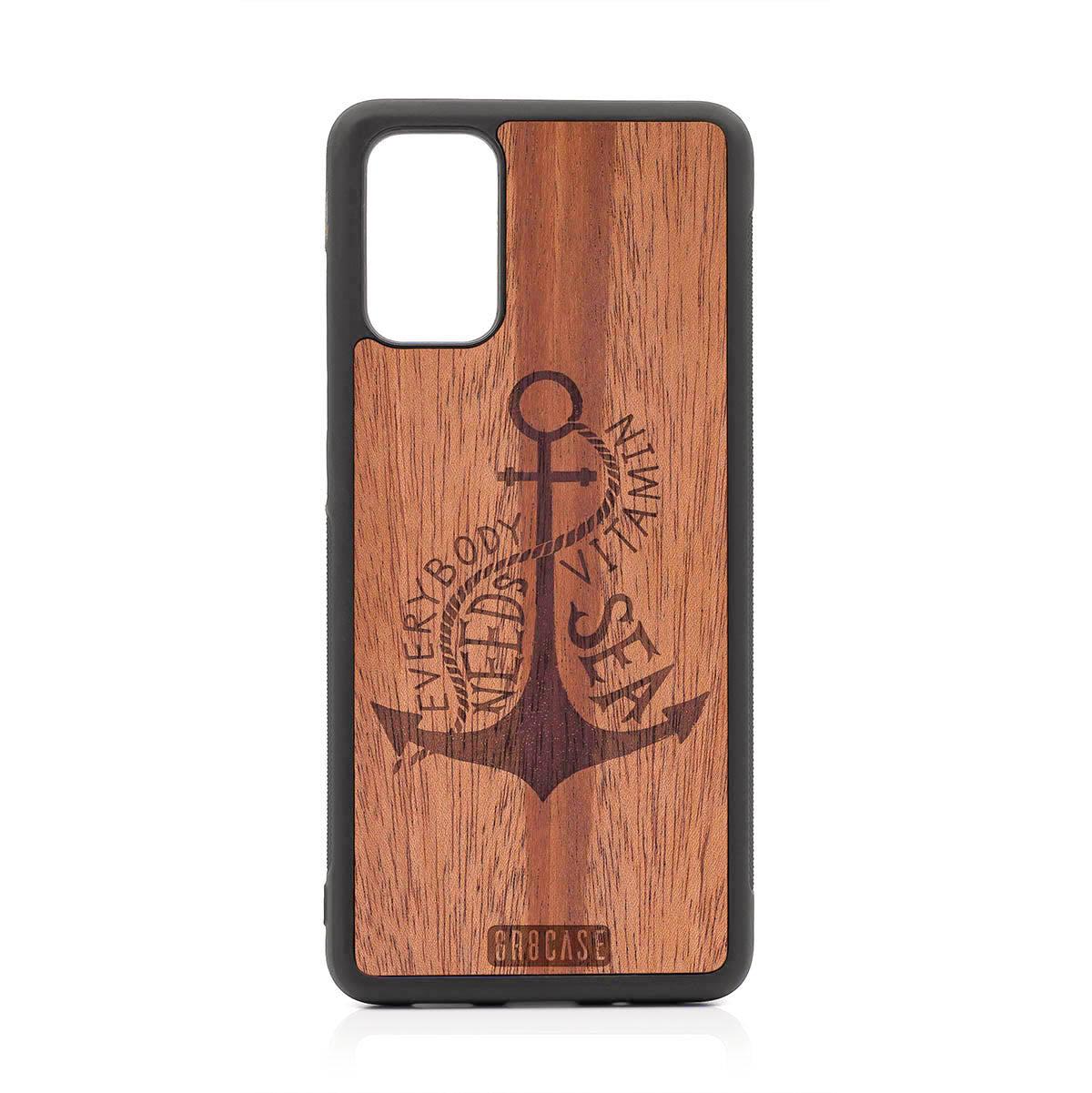 Everybody Needs Vitamin Sea (Anchor) Design Wood Case For Samsung Galaxy S20 Plus by GR8CASE