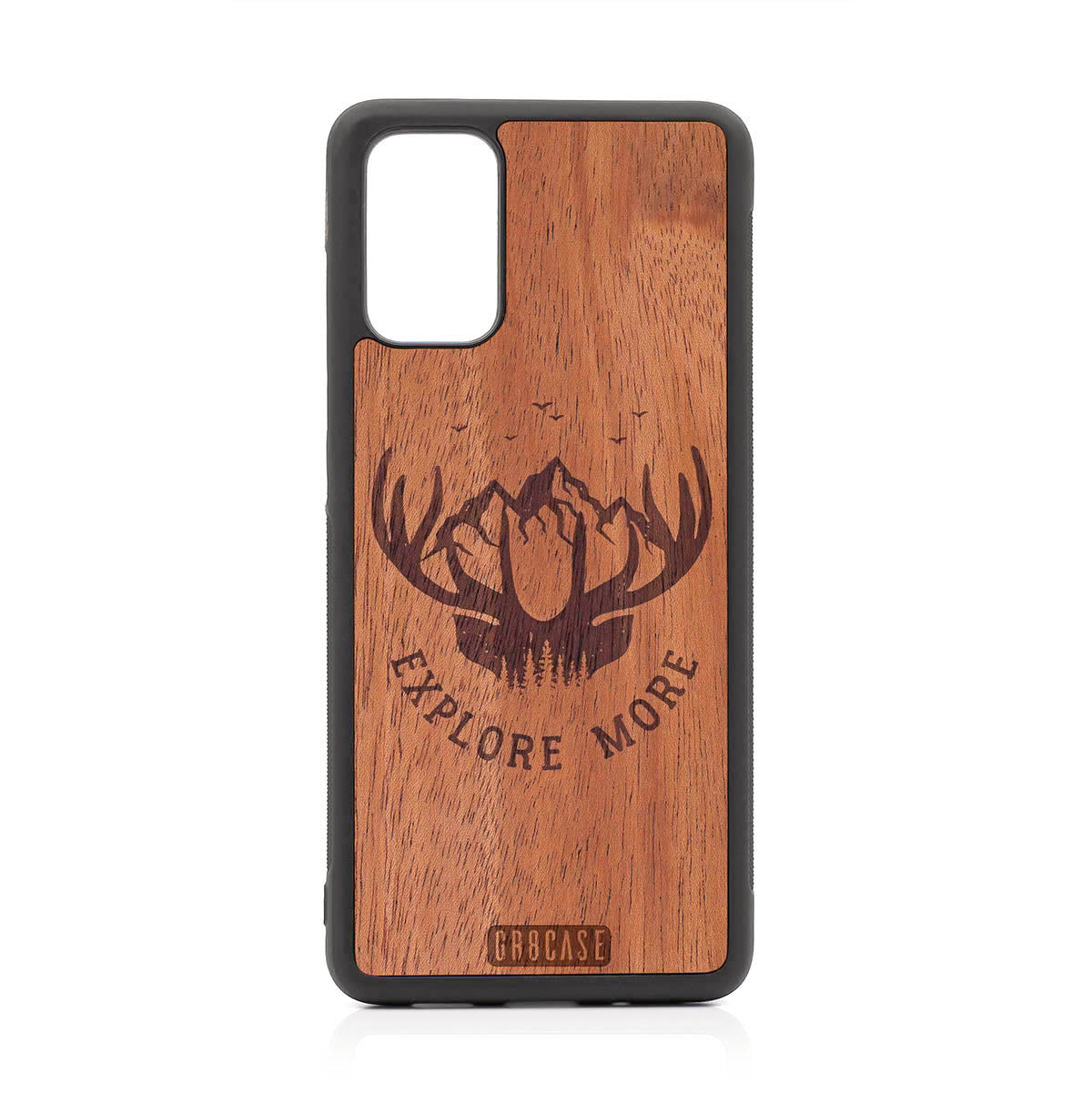 Explore More (Forest, Mountains & Antlers) Design Wood Case For Samsung Galaxy S20 Plus by GR8CASE