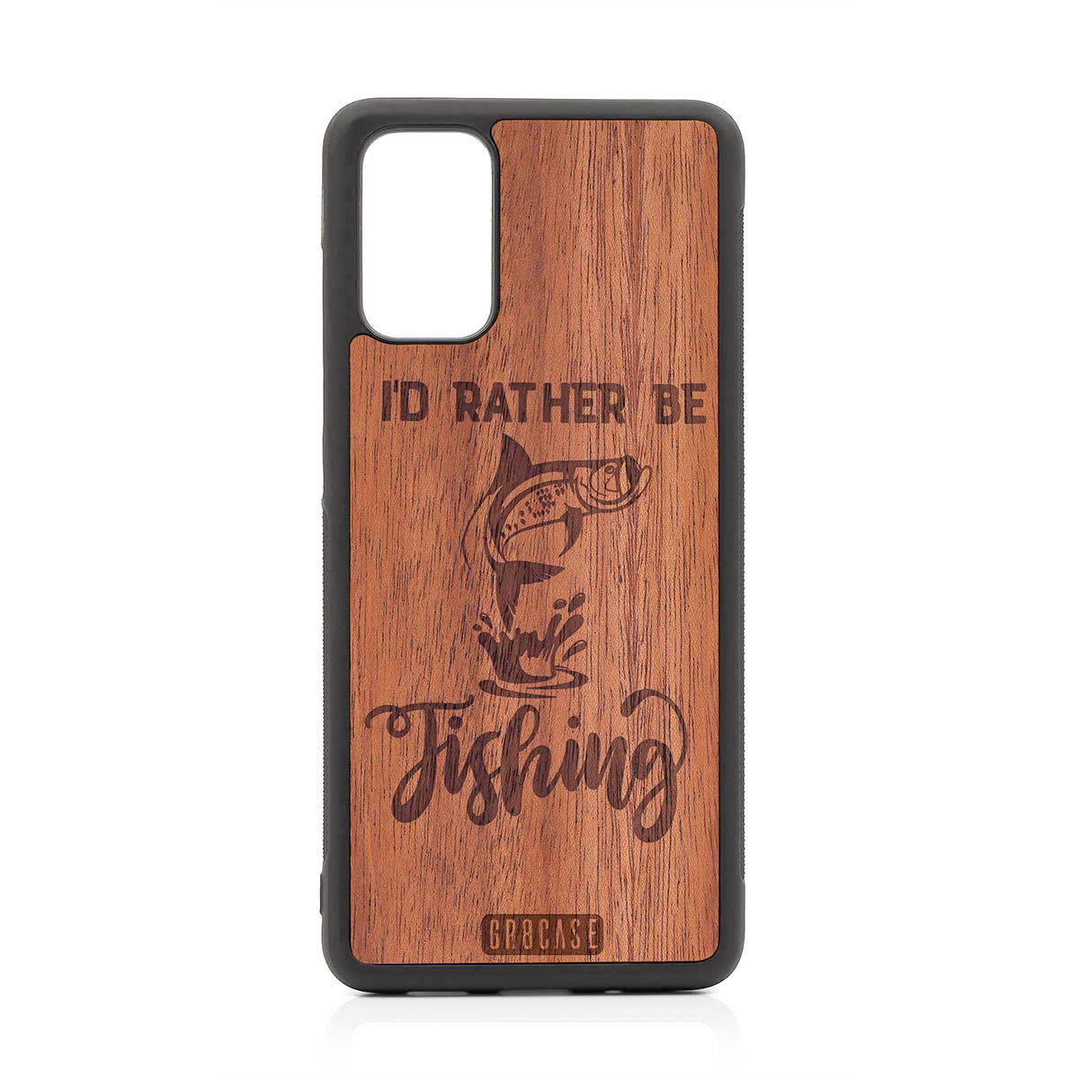 I&#39;D Rather Be Fishing Design Wood Case For Samsung Galaxy S20 Plus