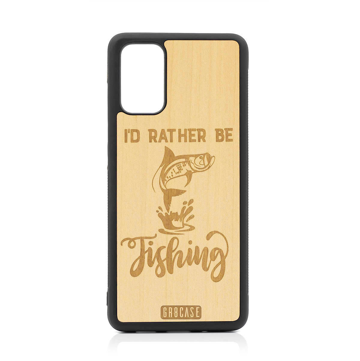 I&#39;D Rather Be Fishing Design Wood Case For Samsung Galaxy S20 Plus