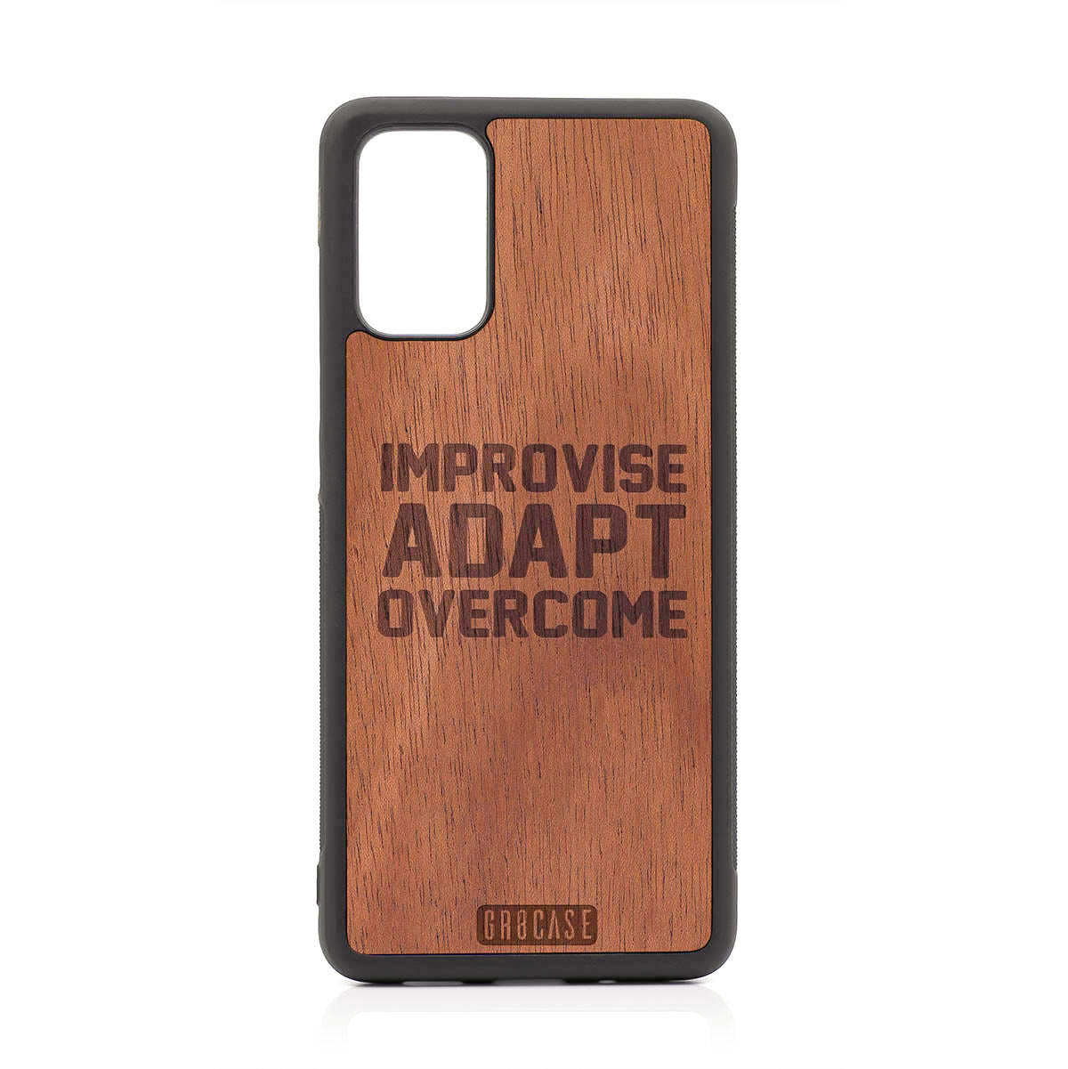Improvise Adapt Overcome Design Wood Case For Samsung Galaxy S20 Plus