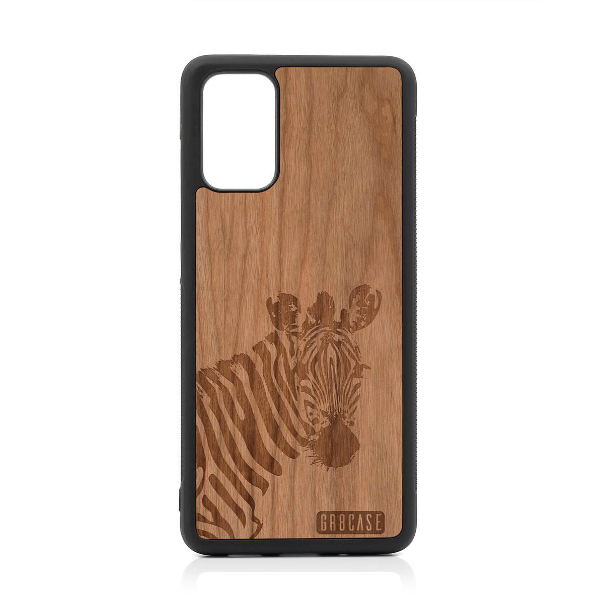 Lookout Zebra Design Wood Case For Samsung Galaxy S20 Plus