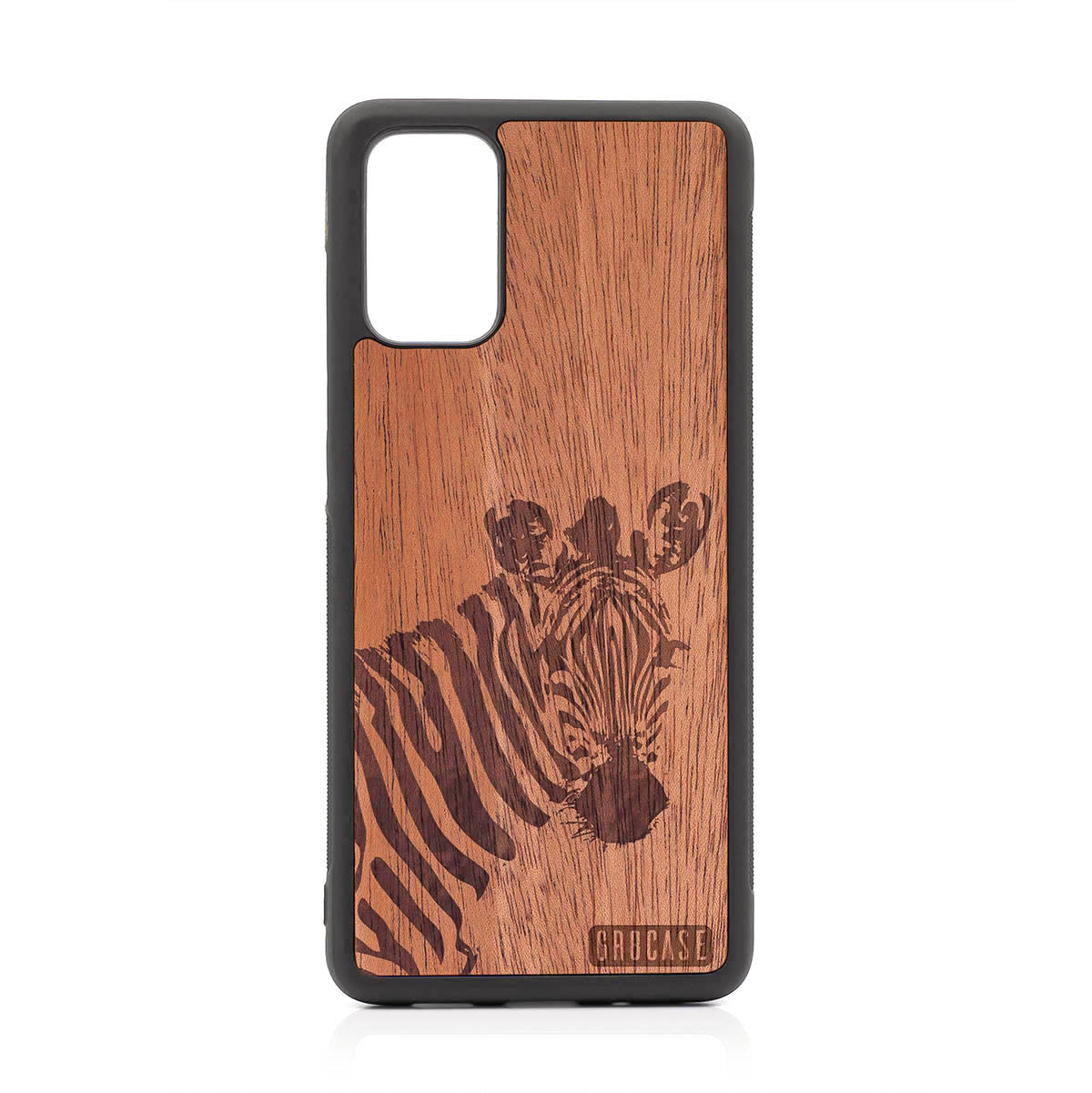 Lookout Zebra Design Wood Case For Samsung Galaxy S20 Plus