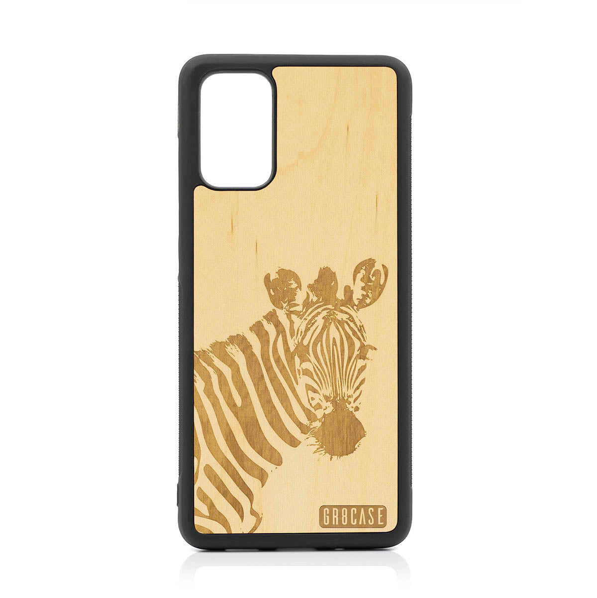 Lookout Zebra Design Wood Case For Samsung Galaxy S20 Plus