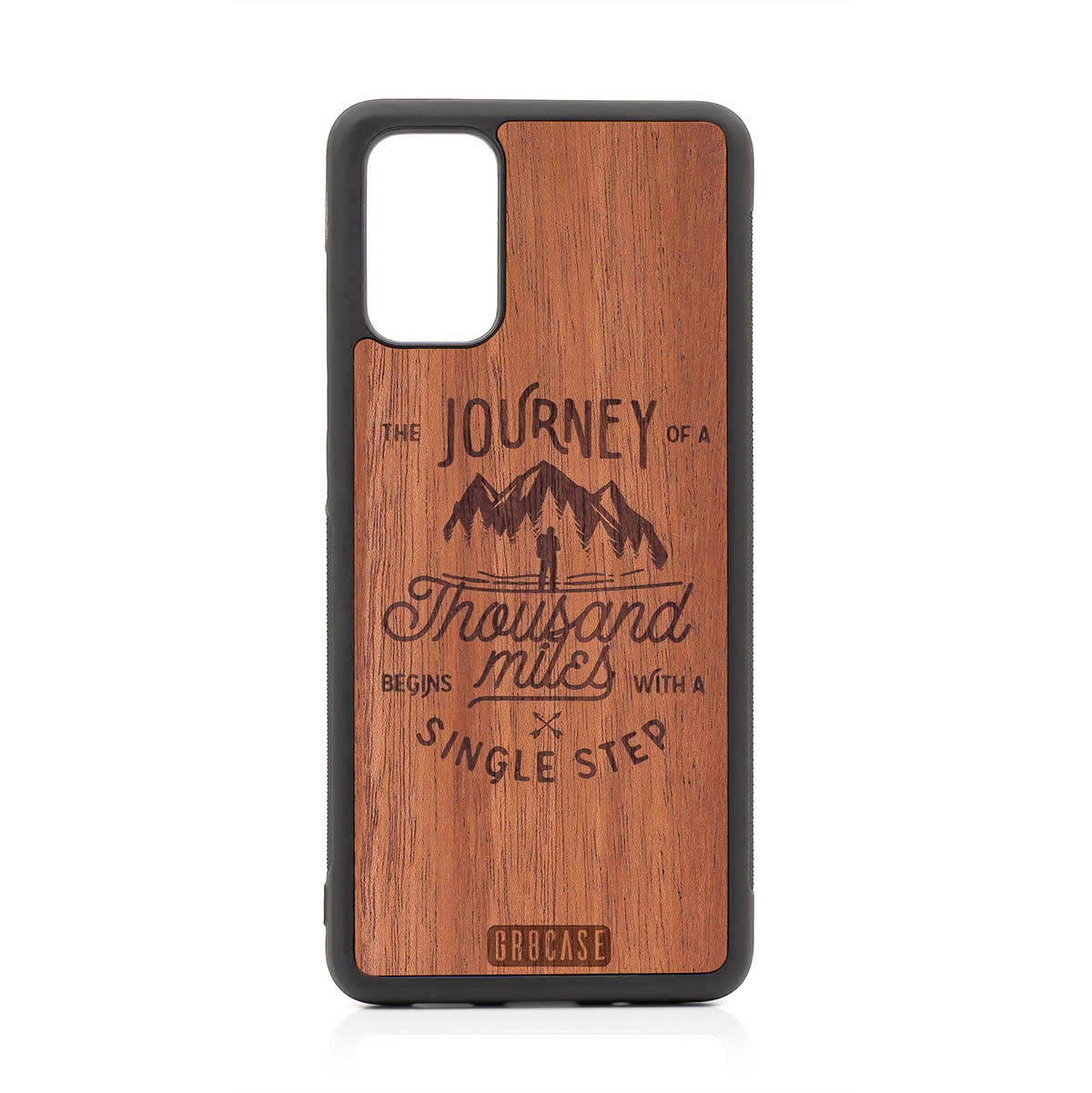 The Journey Of A Thousand Miles Begins With A Single Step Design Wood Case For Samsung Galaxy S20 Plus