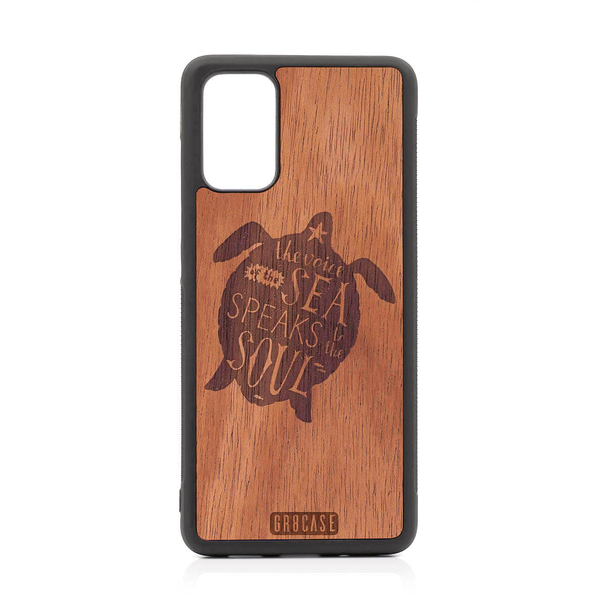 The Voice Of The Sea Speaks To The Soul (Turtle) Design Wood Case For Samsung Galaxy S20 Plus