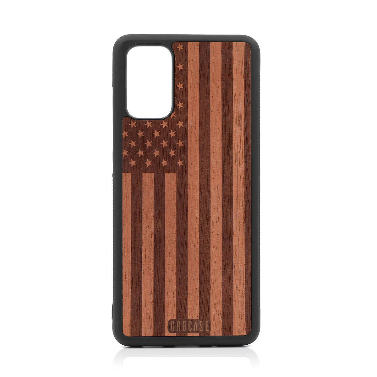 USA Flag Design Wood Case Samsung Galaxy S20 Plus