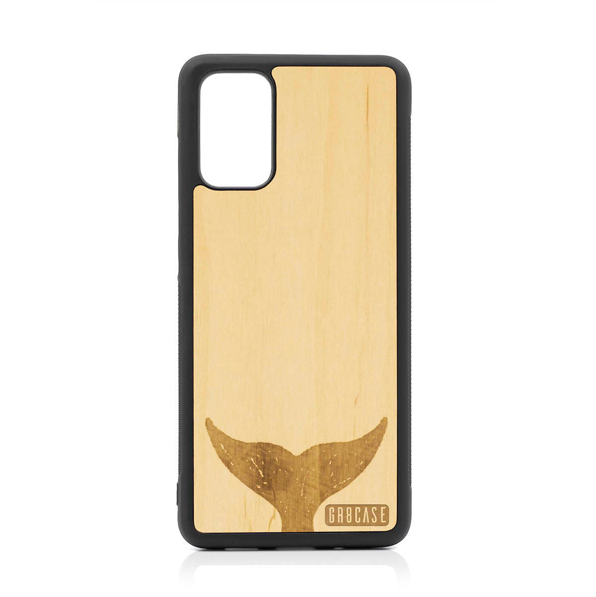Whale Tail Design Wood Case For Samsung Galaxy S20 Plus