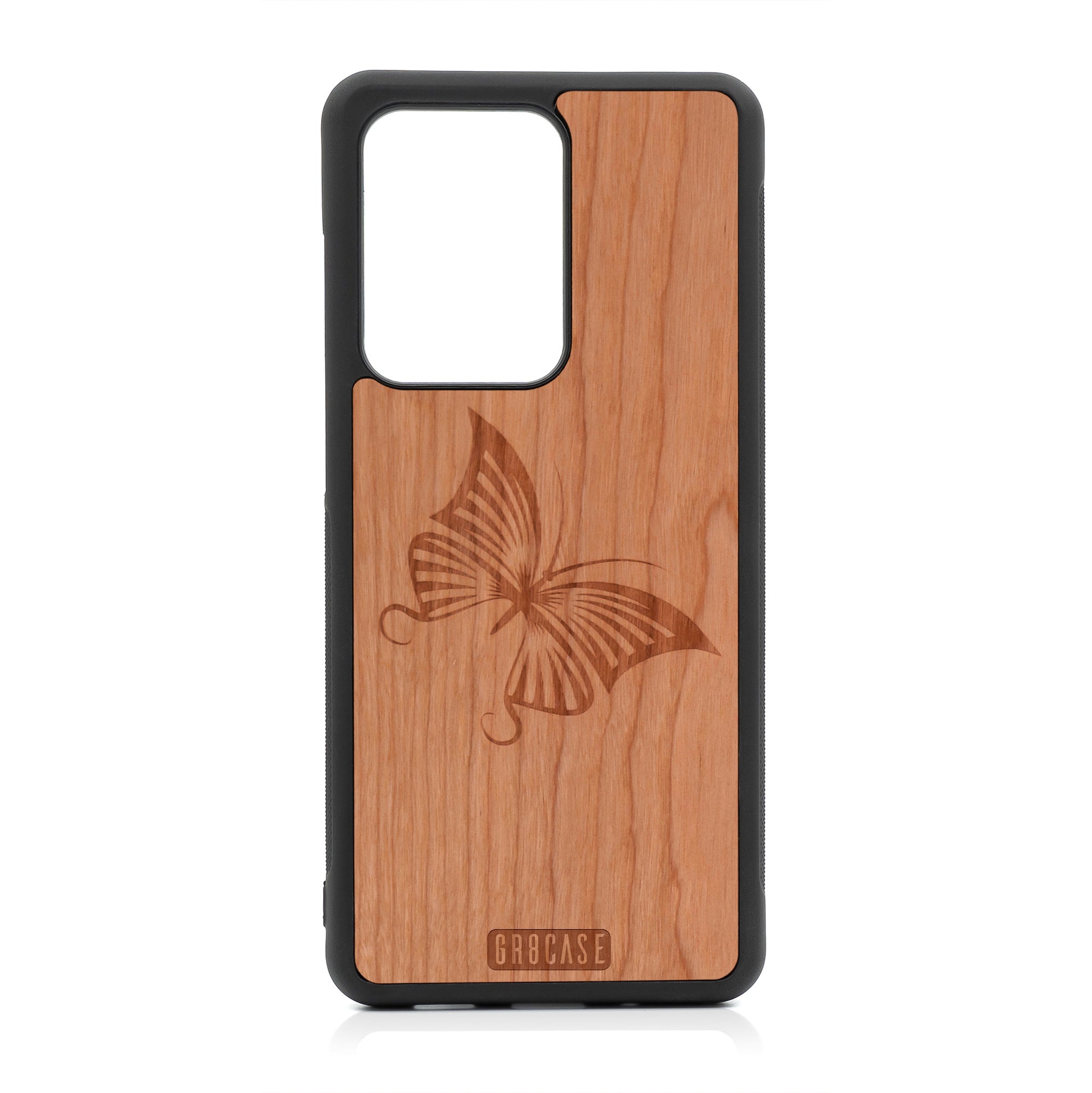 Butterfly Design Wood Case For Samsung Galaxy S20 Ultra by GR8CASE