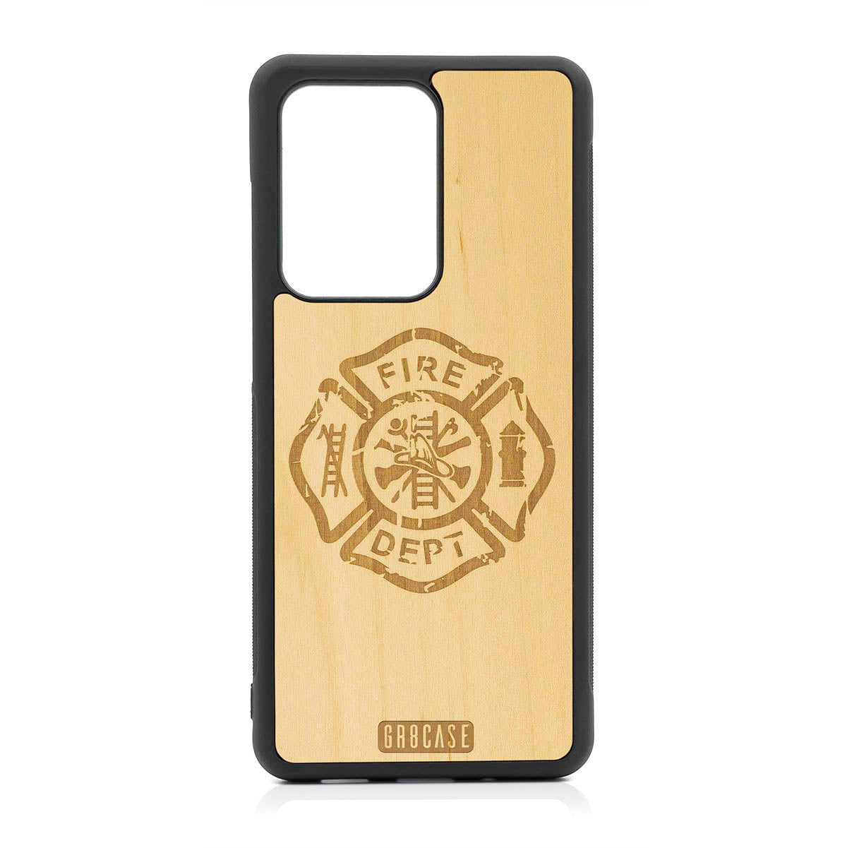 Fire Department Design Wood Case Samsung Galaxy S20 Ultra by GR8CASE