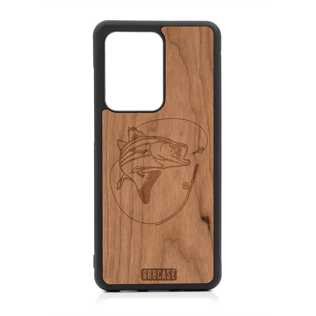 Fish and Reel Design Wood Case For Samsung Galaxy S20 Ultra by GR8CASE