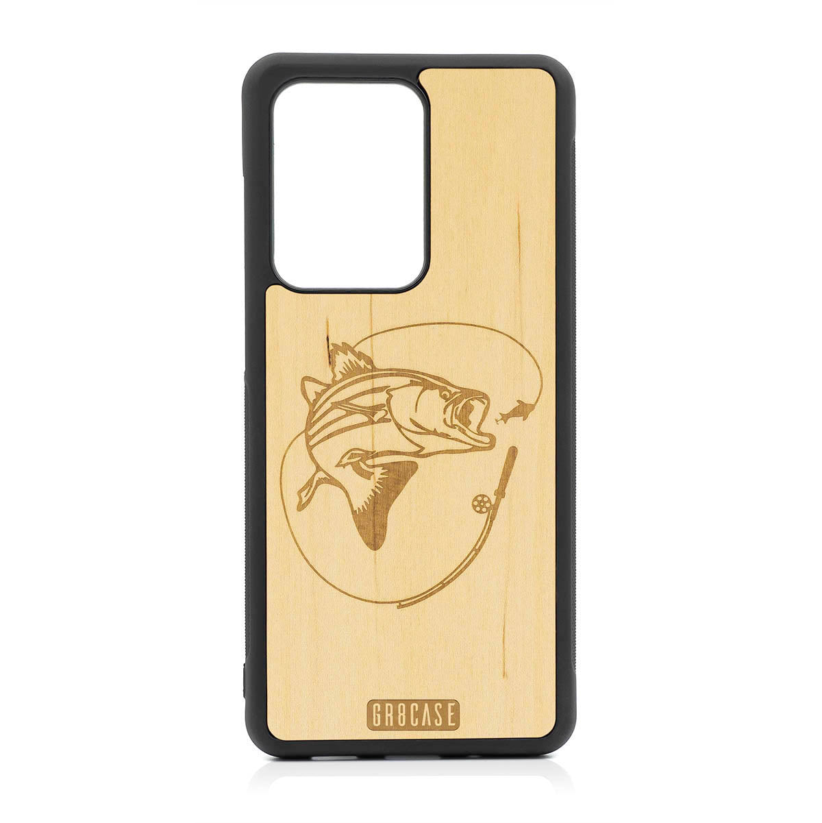Fish and Reel Design Wood Case For Samsung Galaxy S20 Ultra by GR8CASE