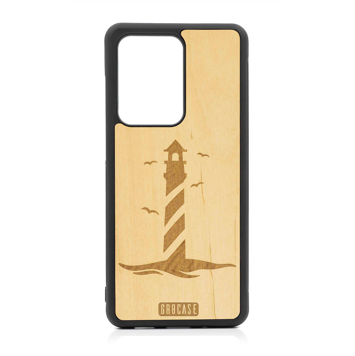Lighthouse Design Wood Case For Samsung Galaxy S20 Ultra