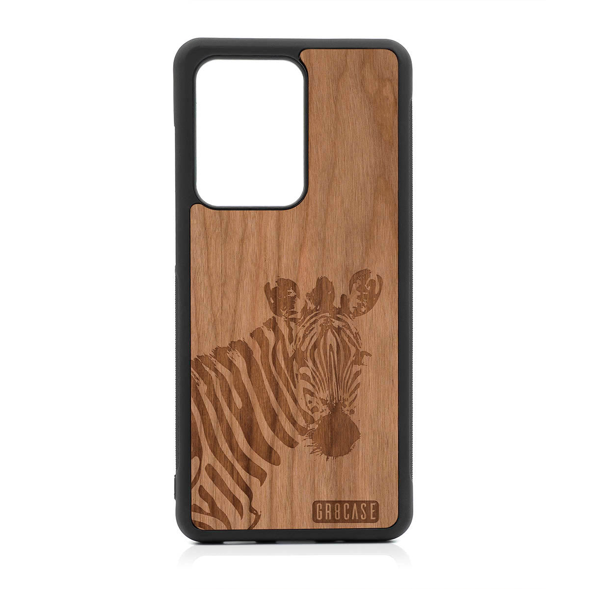 Lookout Zebra Design Wood Case For Samsung Galaxy S20 Ultra