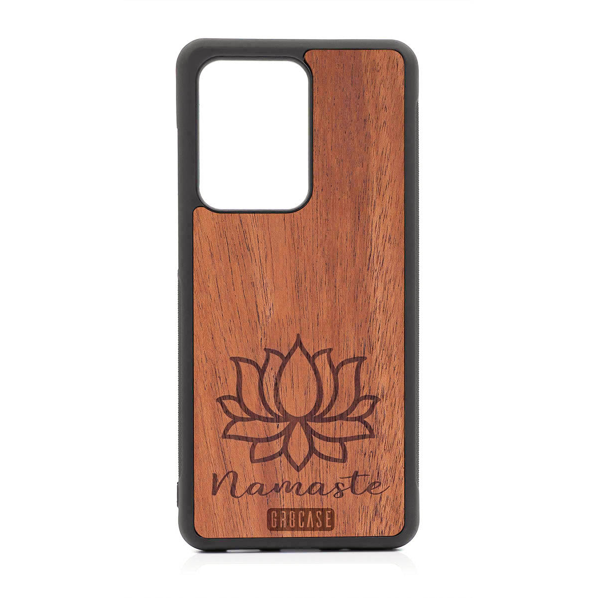 Namaste (Lotus Flower) Design Wood Case For Samsung Galaxy S20 Ultra