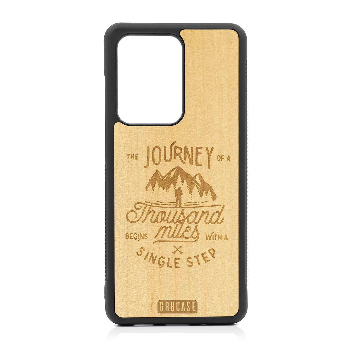 The Journey Of A Thousand Miles Begins With A Single Step Design Wood Case For Samsung Galaxy S20 Ultra