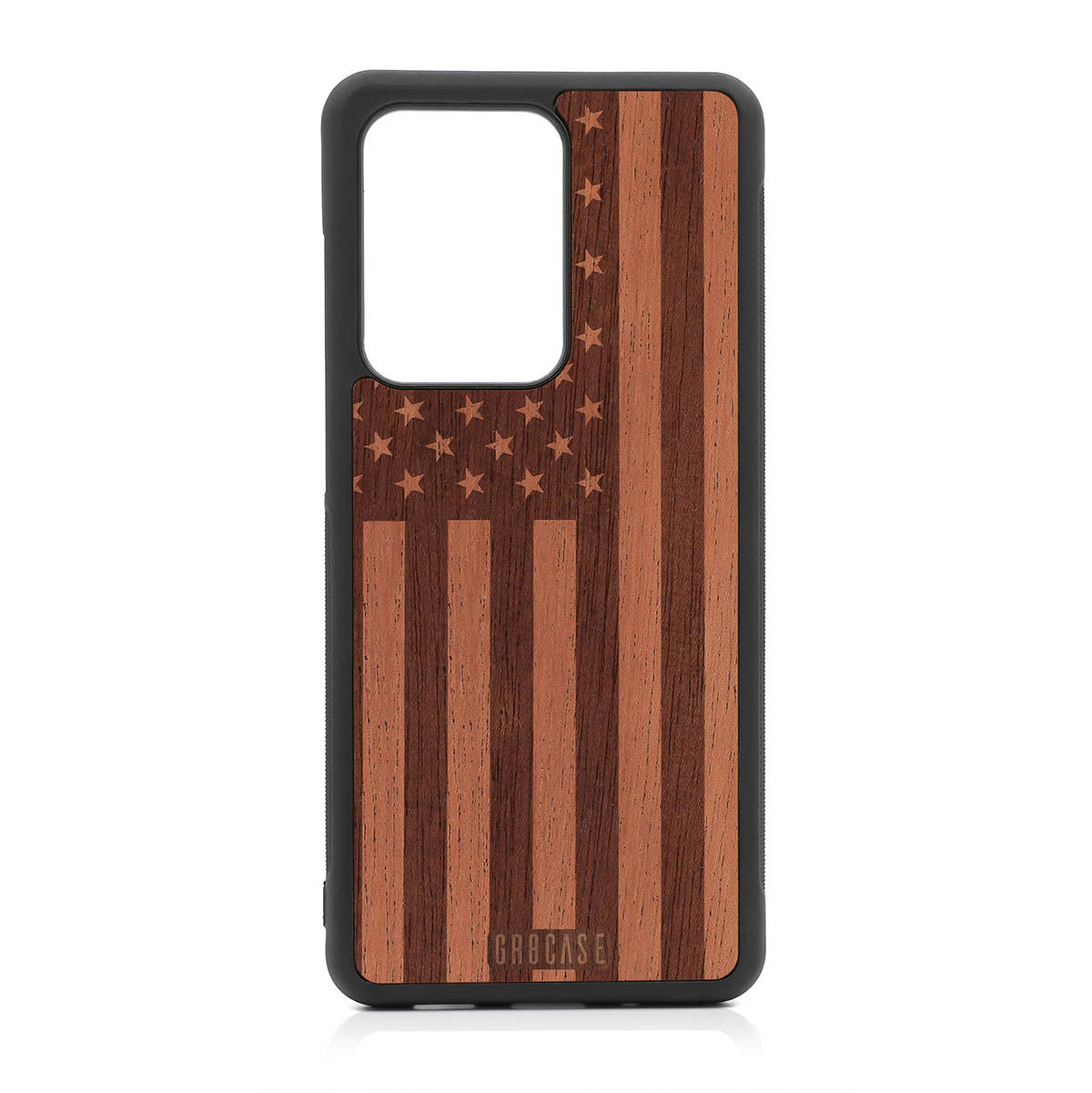 USA Flag Design Wood Case Samsung Galaxy S20 Ultra