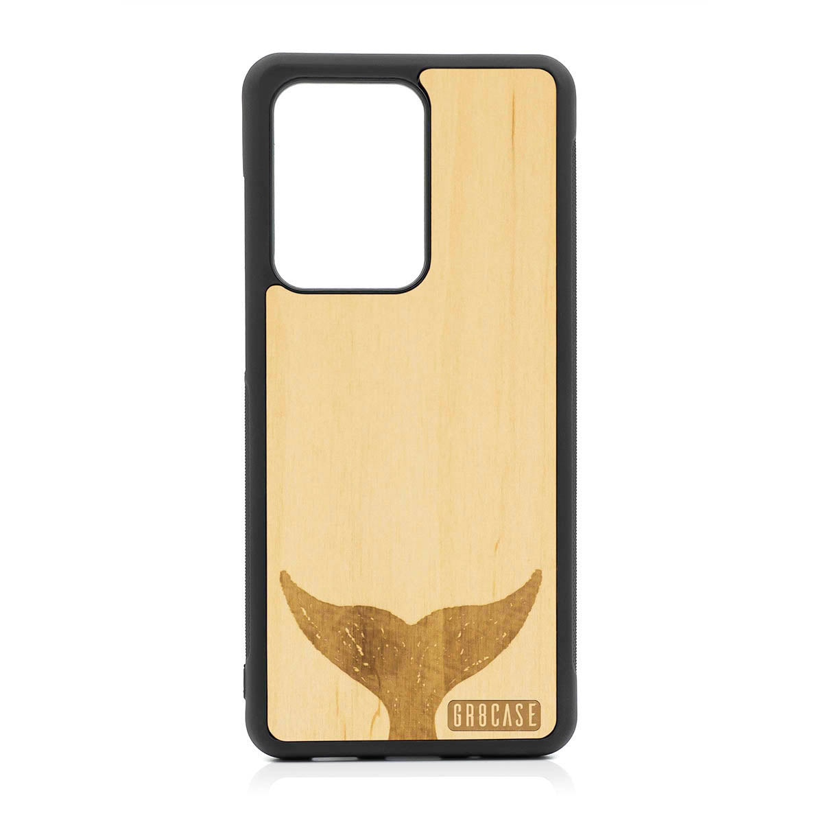 Whale Tail Design Wood Case For Samsung Galaxy S20 Ultra