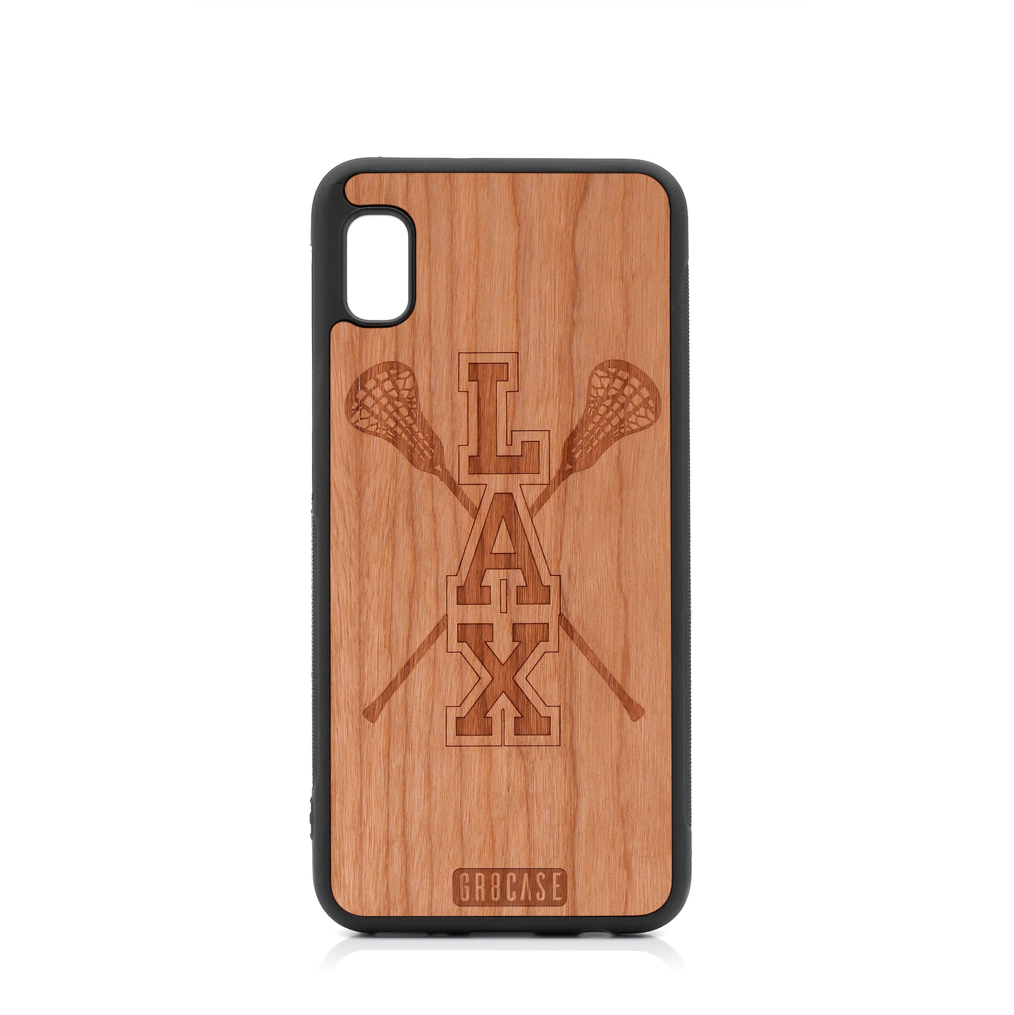 Lacrosse (LAX) Sticks Design Wood Case For Samsung Galaxy A10E by GR8CASE