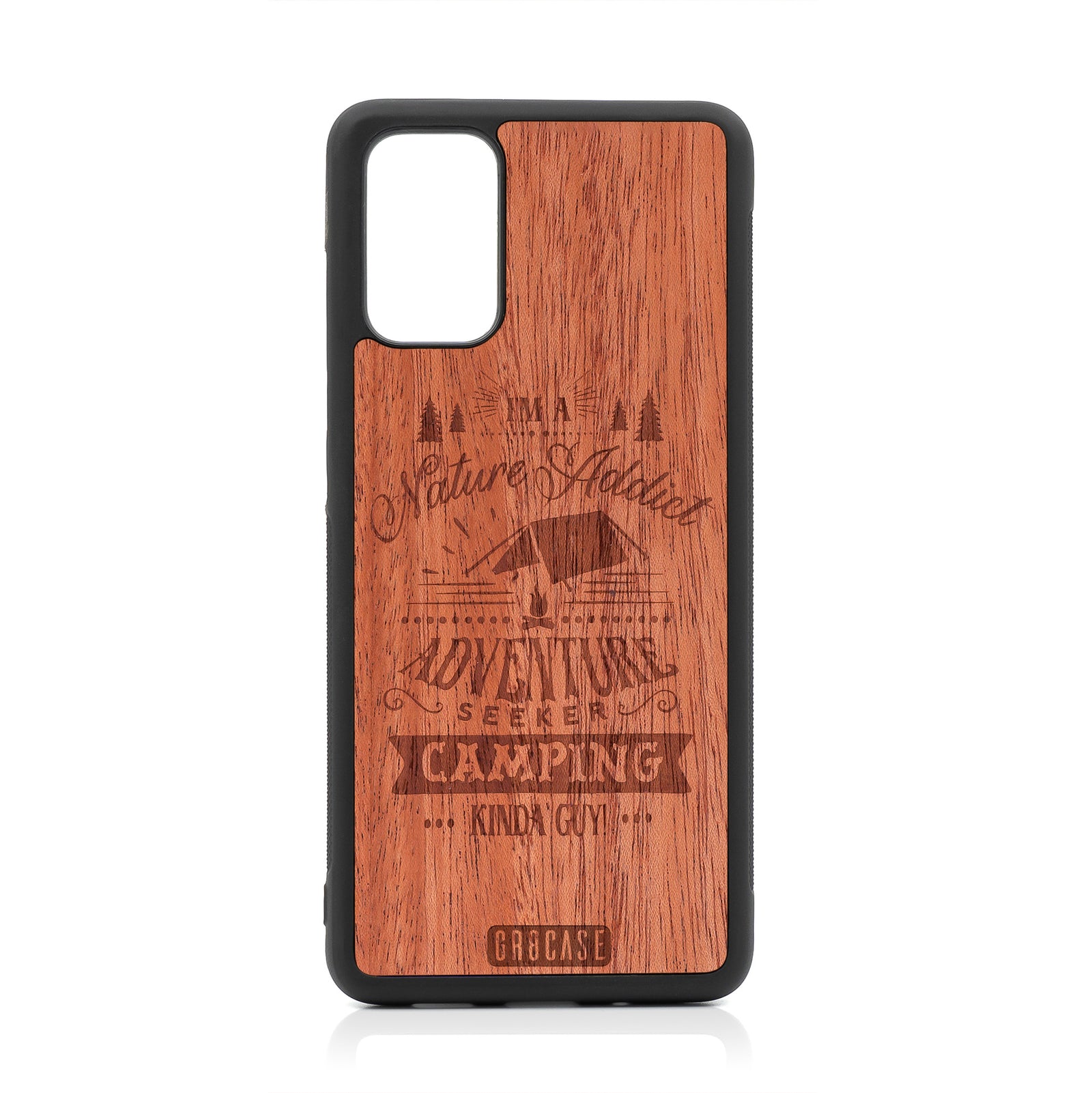 I'm A Nature Addict Adventure Seeker Camping Kinda Guy Design Wood Case For Samsung Galaxy S20 Plus by GR8CASE