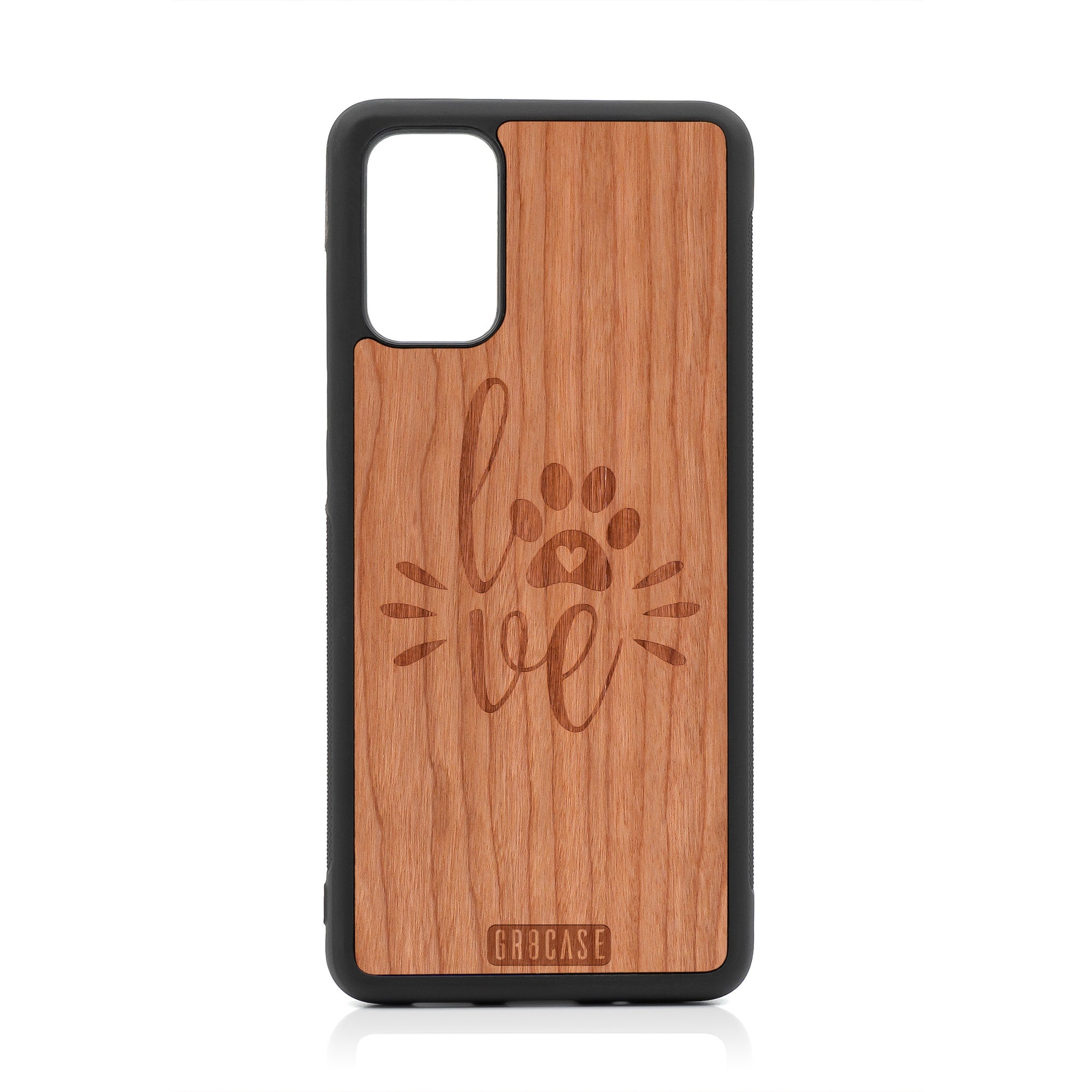 Paw Love Design Wood Case For Samsung Galaxy S20 Plus by GR8CASE