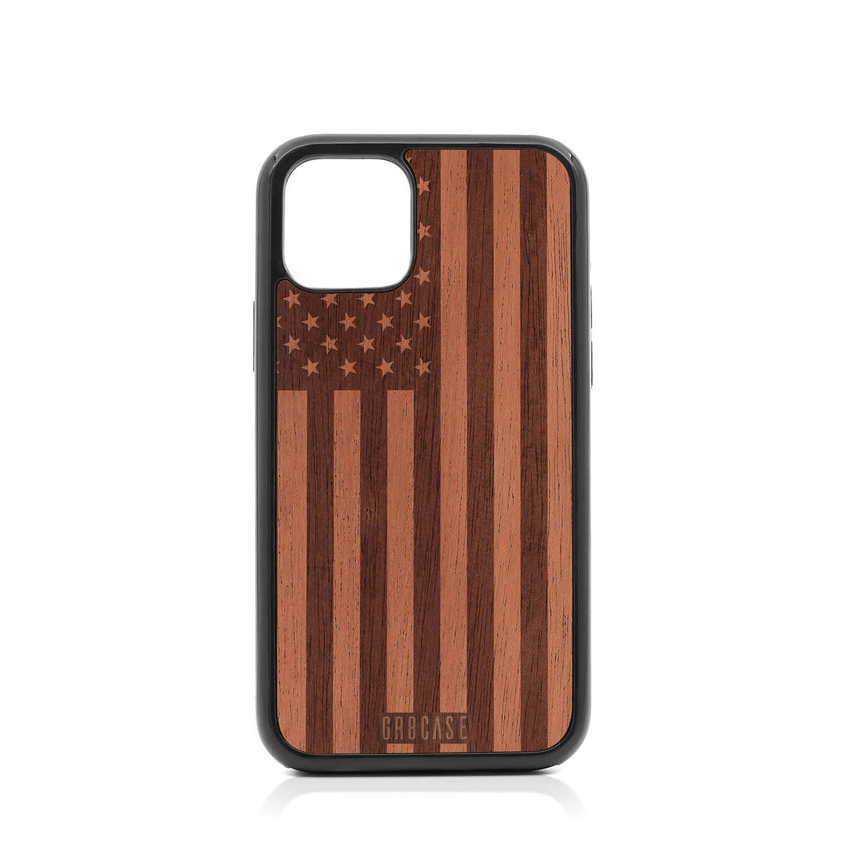 USA Flag Design Wood Case For iPhone 11 Pro