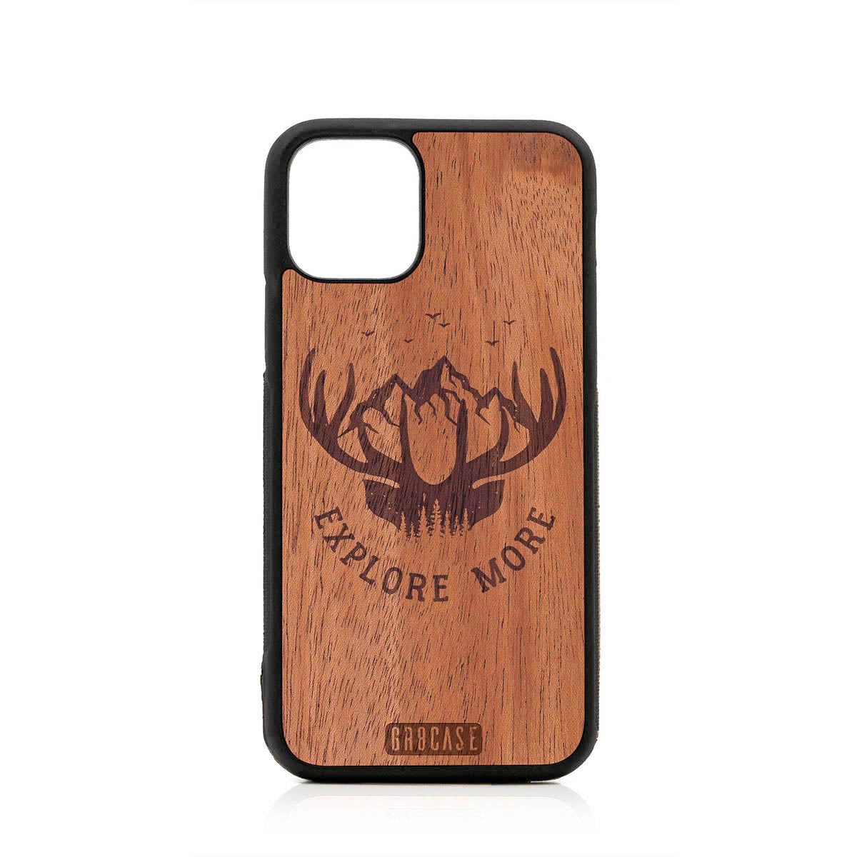 Explore More (Forest, Mountains &amp; Antlers) Design Wood Case For iPhone 11 Pro by GR8CASE