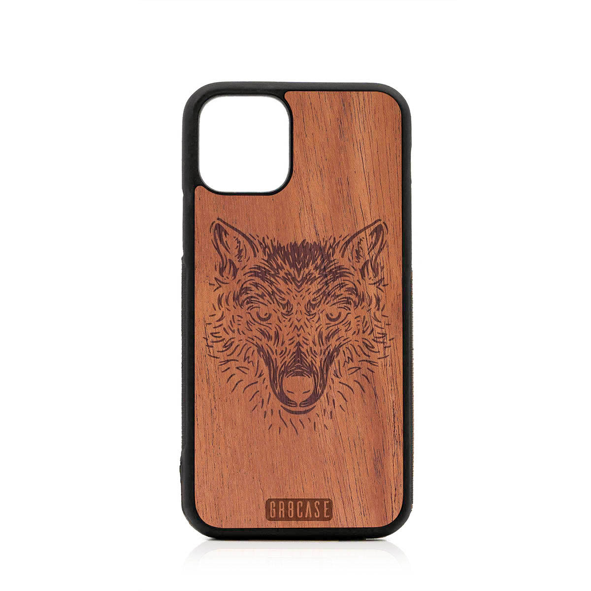 Furry Wolf Design Wood Case For iPhone 11 Pro