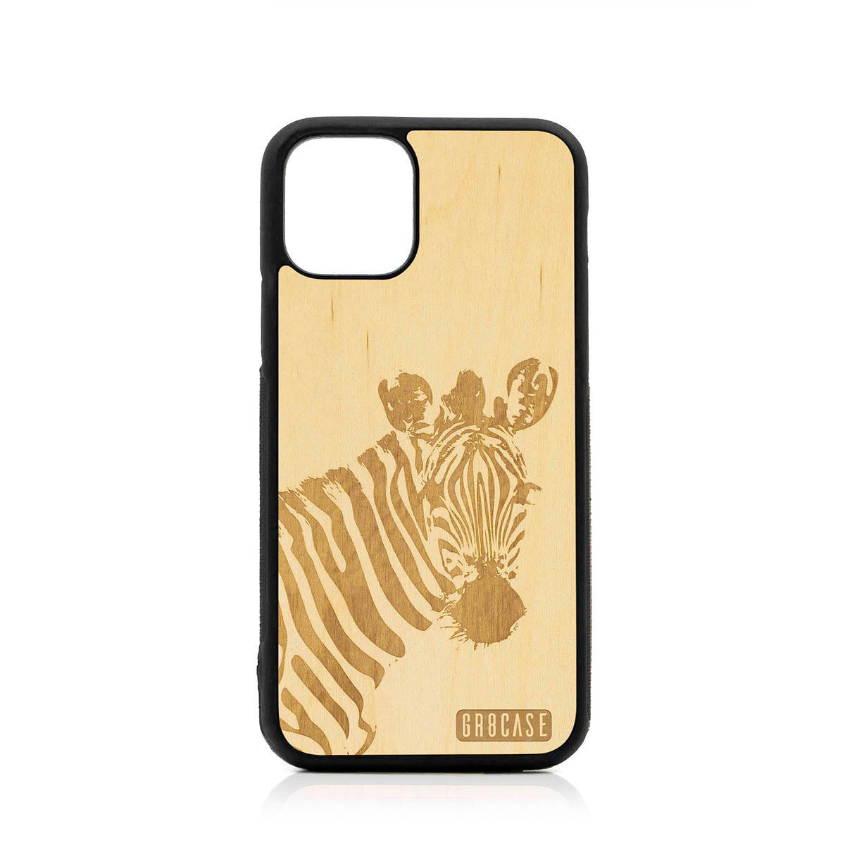Lookout Zebra Design Wood Case For iPhone 11 Pro