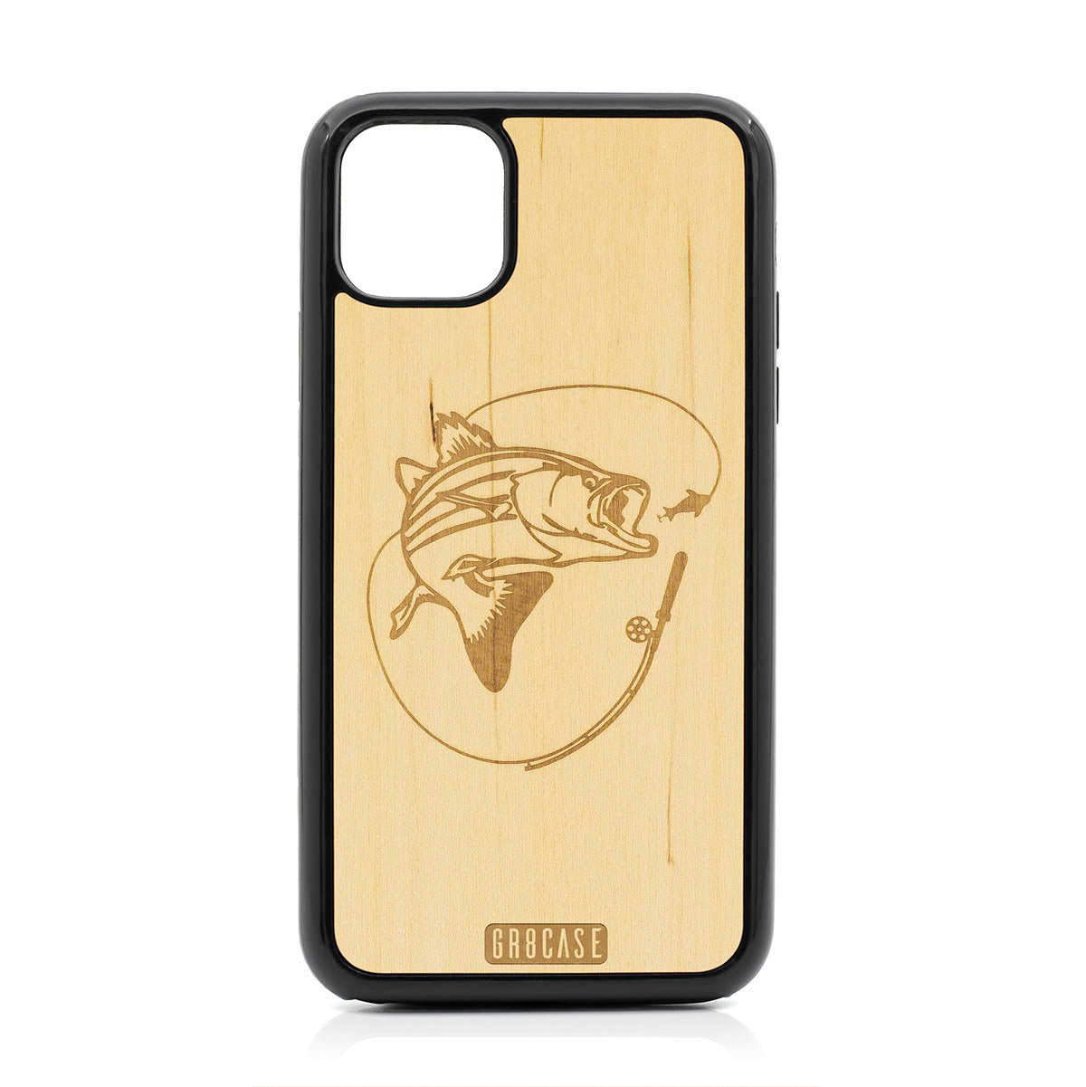Fish and Reel Design Wood Case For iPhone 11 Pro Max by GR8CASE