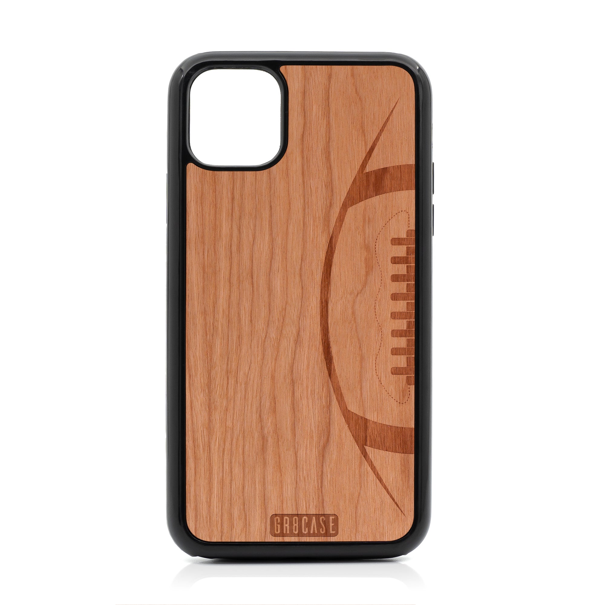Football Design Wood Case For iPhone 11 Pro Max by GR8CASE