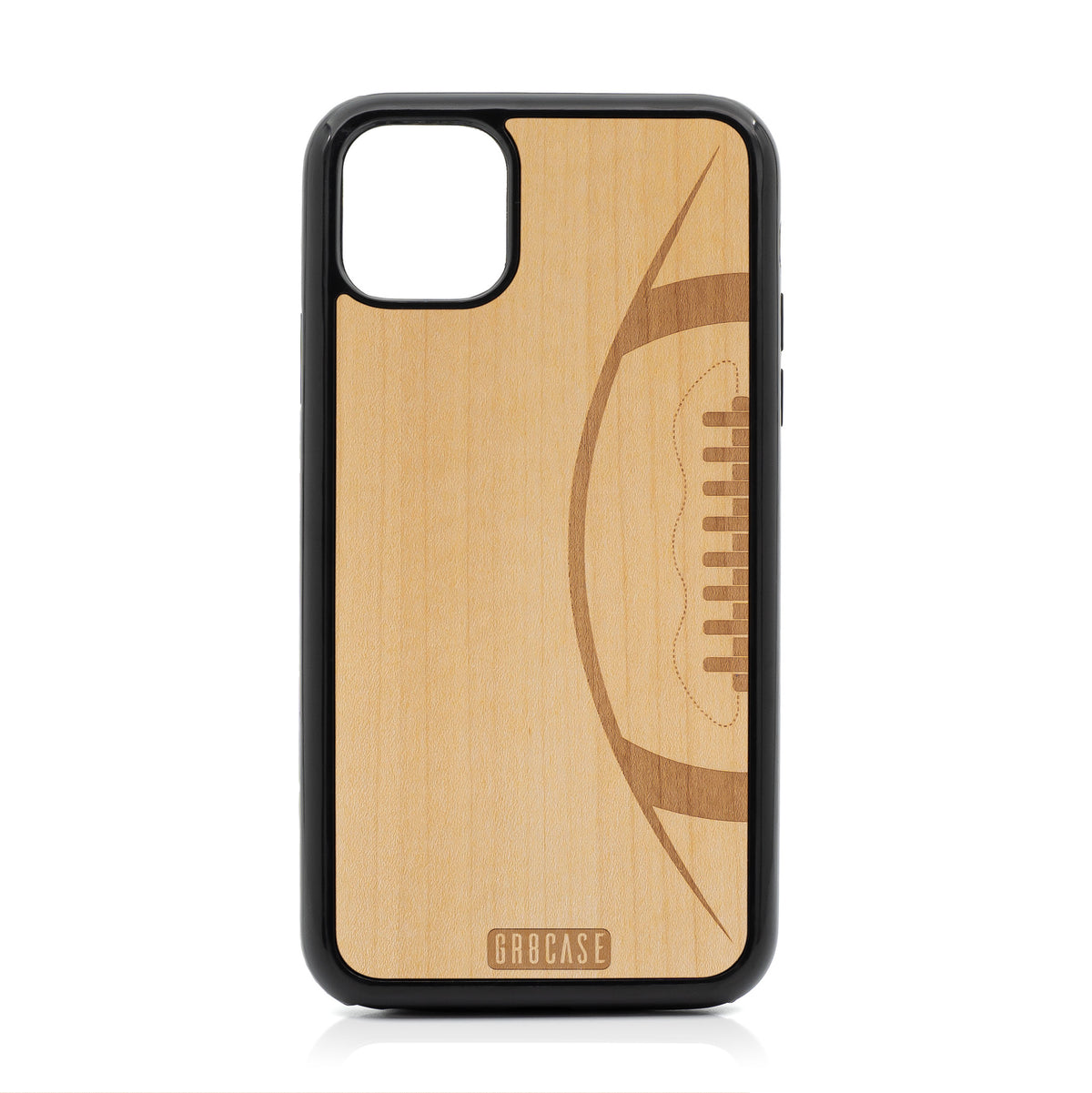 Football Design Wood Case For iPhone 11 Pro Max by GR8CASE