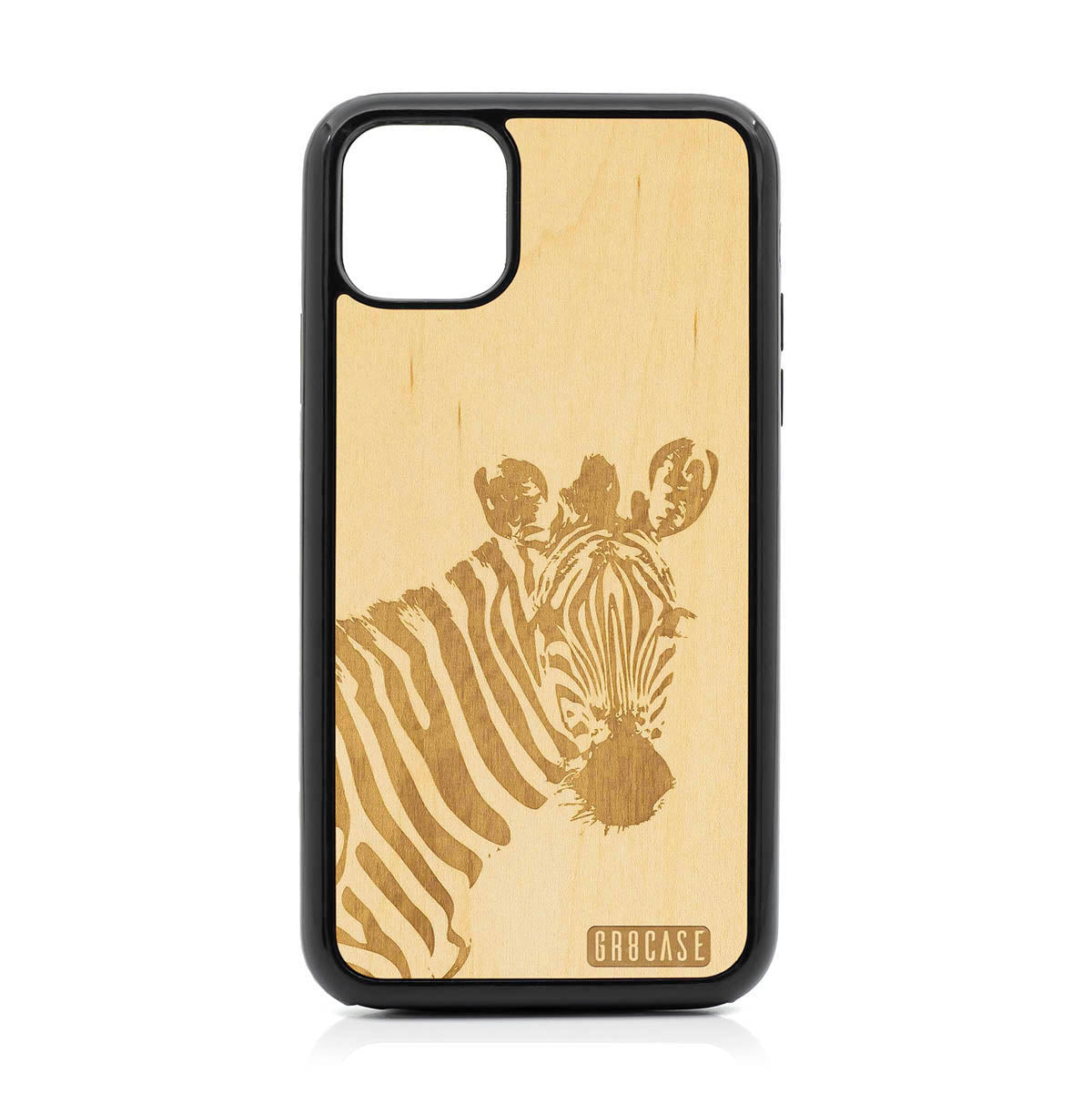 Lookout Zebra Design Wood Case For iPhone 11 Pro Max
