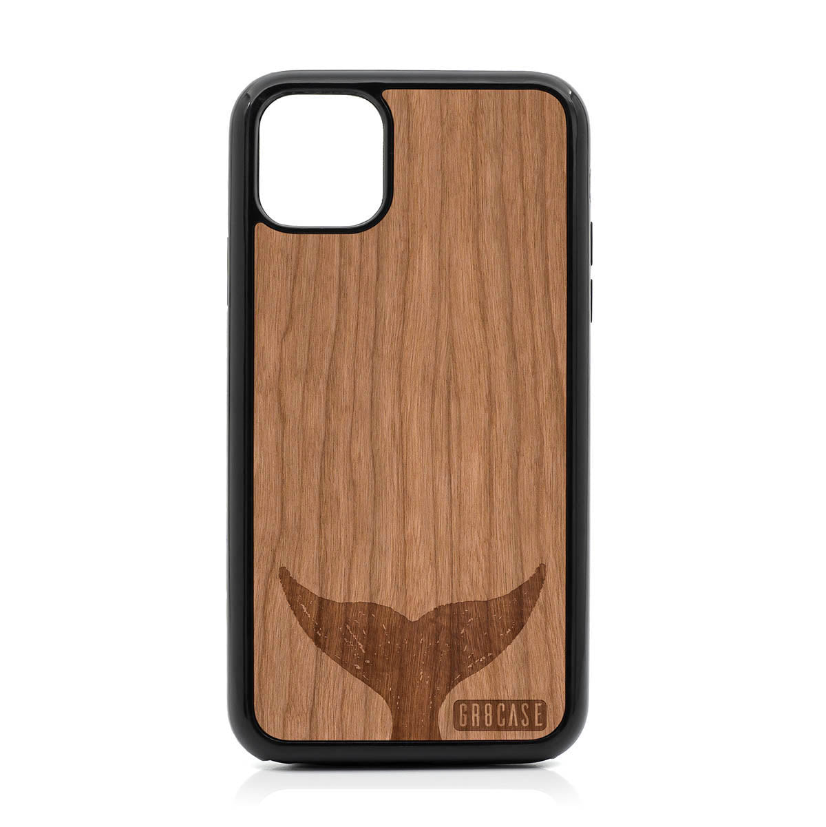 Whale Tail Design Wood Case For iPhone 11 Pro Max