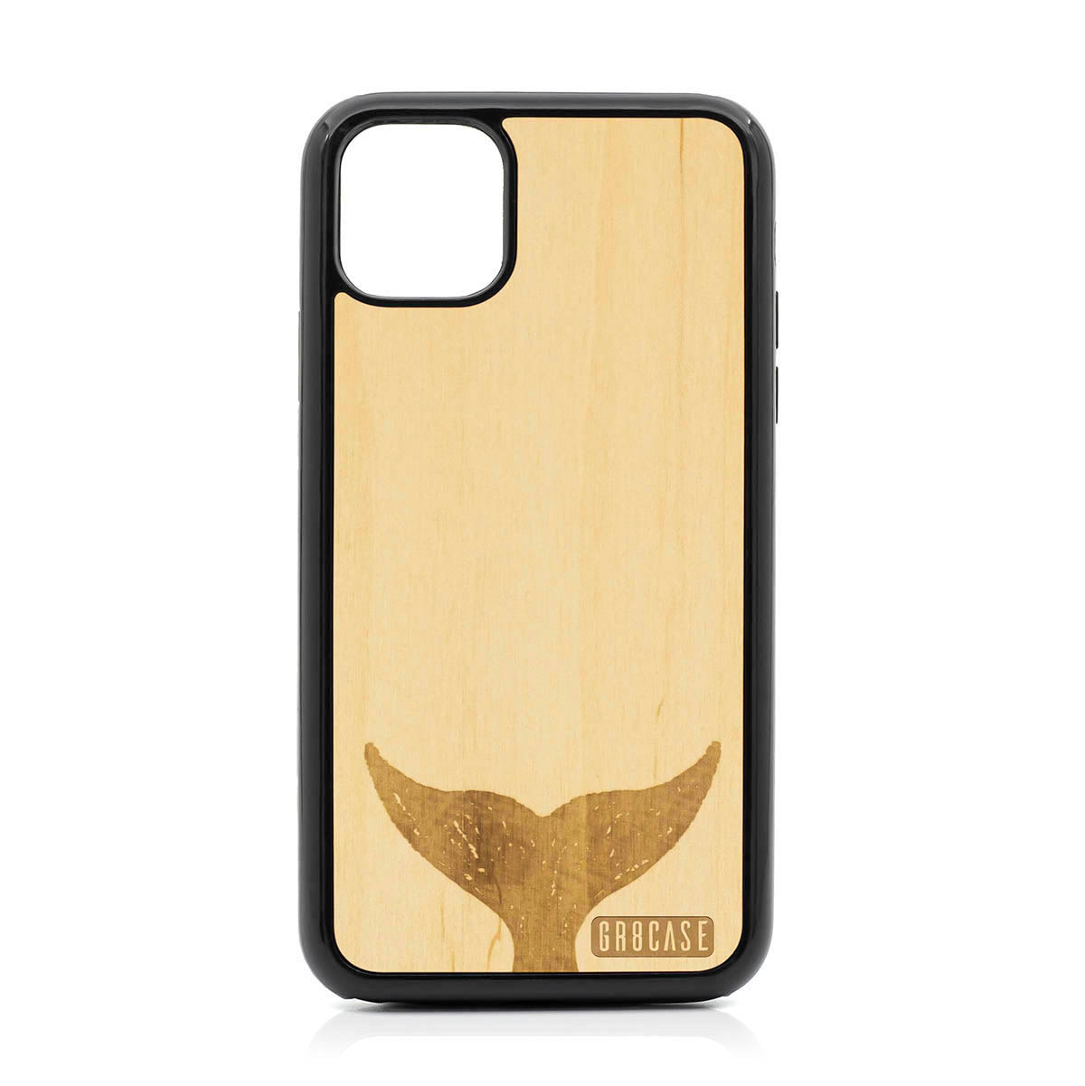 Whale Tail Design Wood Case For iPhone 11 Pro Max