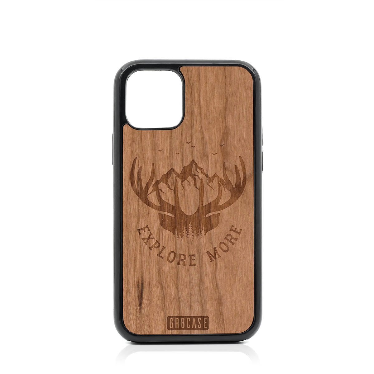 Explore More (Forest, Mountains &amp; Antlers) Design Wood Case For iPhone 11 Pro by GR8CASE