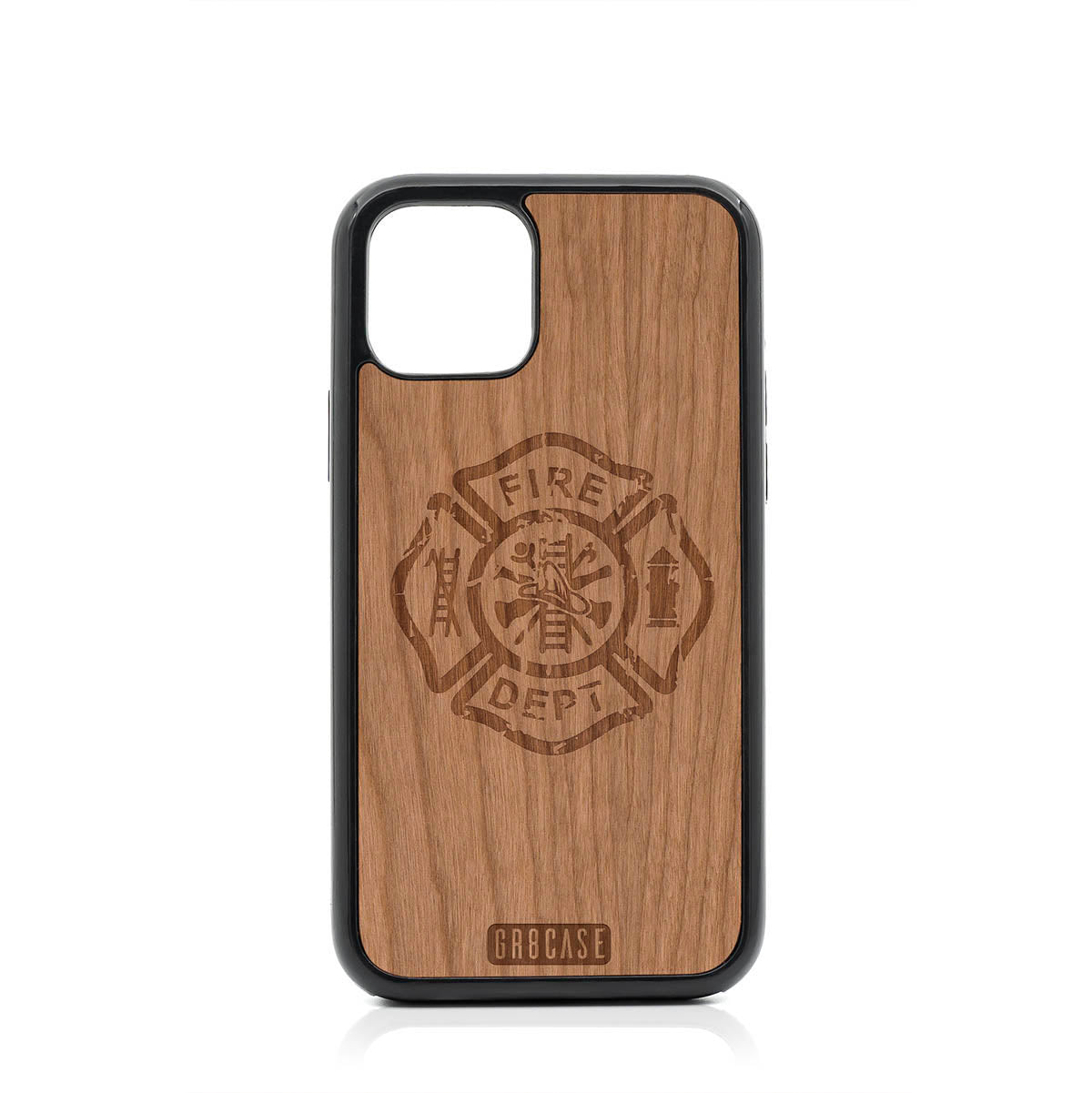 Fire Department Design Wood Case For iPhone 11 Pro by GR8CASE