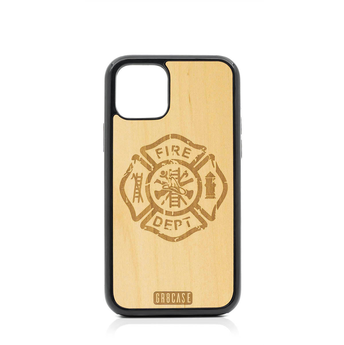 Fire Department Design Wood Case For iPhone 11 Pro by GR8CASE